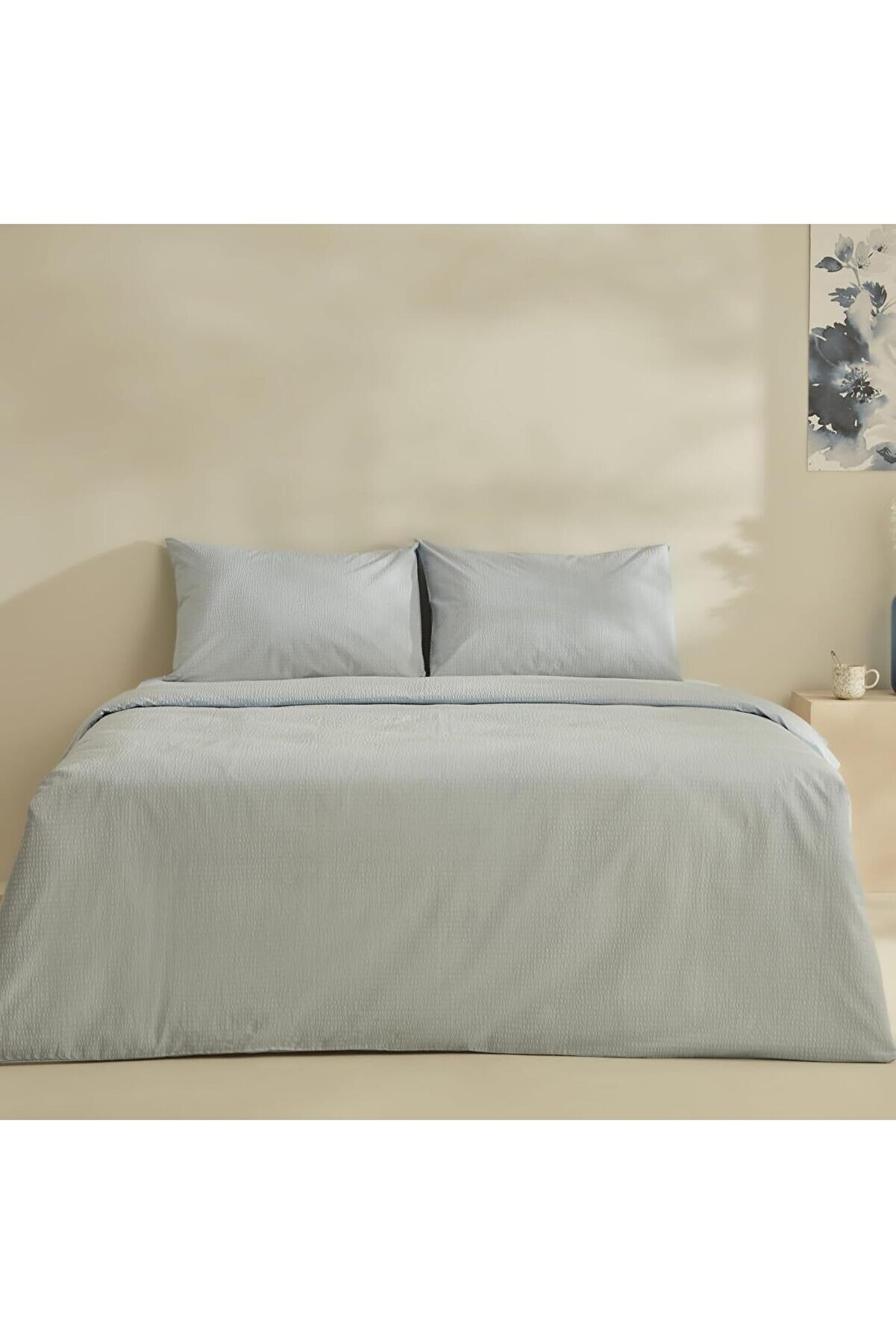 STOREMAX Fiora Soft%100 Pamuk Çift Kişilik Nevresim Takımı Mavi