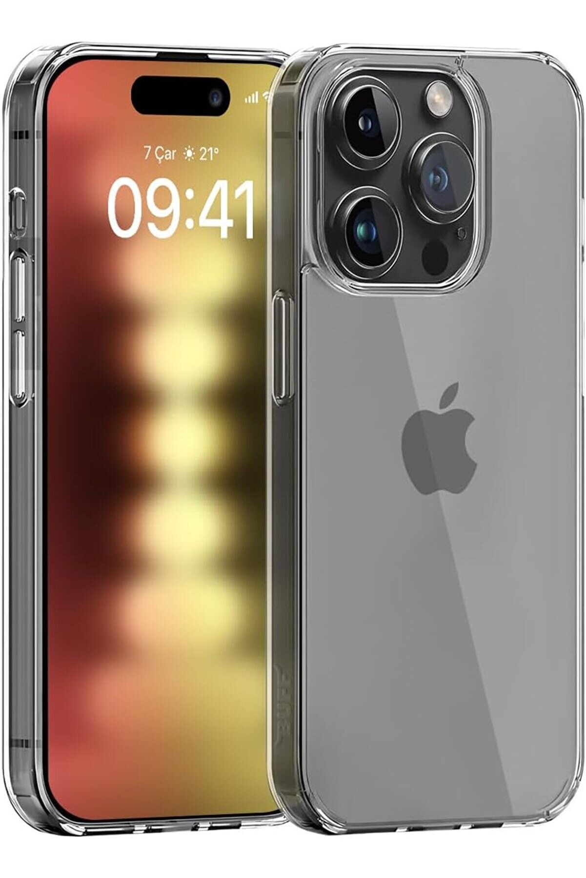 STOREMAX polynova LABS 15 Pro (6.1") Air Darbe Emici TPU + PC Şeffaf Kılıf (Crystal Clear) flashlight 1051066