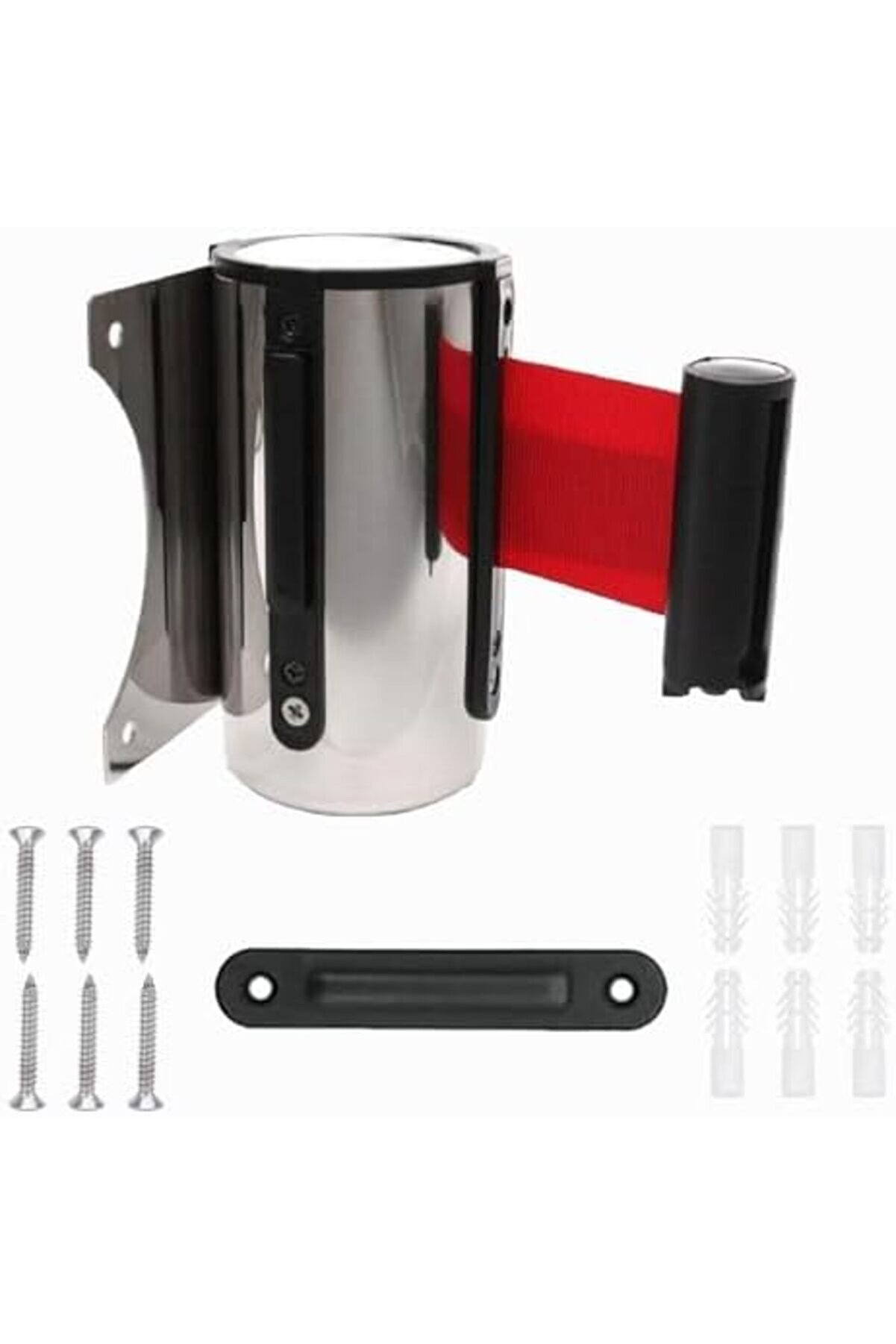 Lr-Ybdb Duvara Monte Şeri̇t Bari̇yer | 3M Geri̇ &Ccedil;eki̇lebi̇li̇r Şeri̇t | Paslanmaz &Ccedil;eli̇k G&ouml;vde