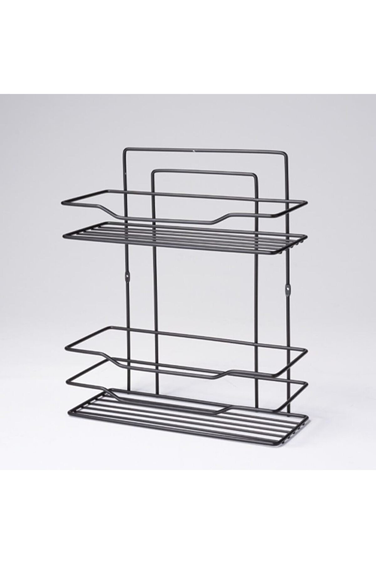 Lvnshop Mark Premi̇um 2 Katlı Duş Rafı Paslanmaz Si̇yah 224120