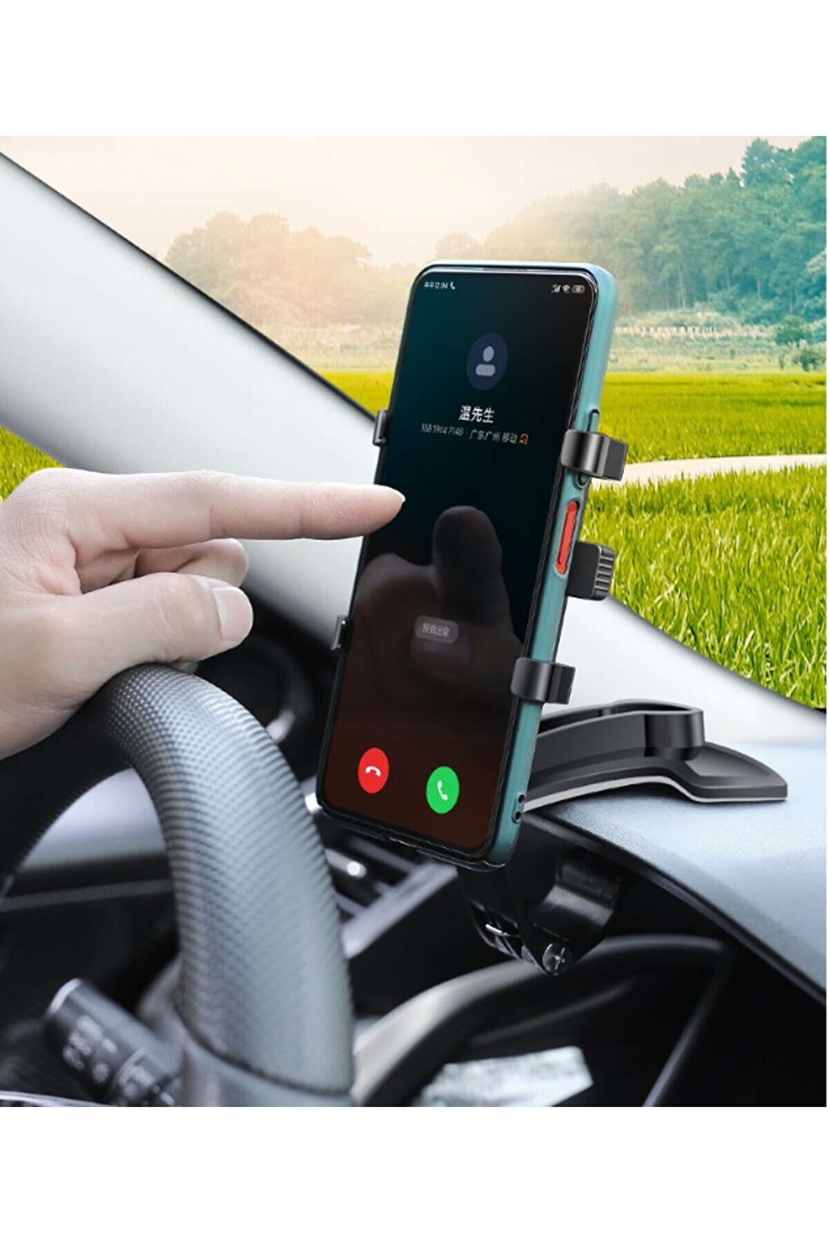 Ethab Ti̇caret Araba G&ouml;sterge &Uuml;st&uuml;ne Takılan 360 Oynar Başlıklı Telefon Tutucu