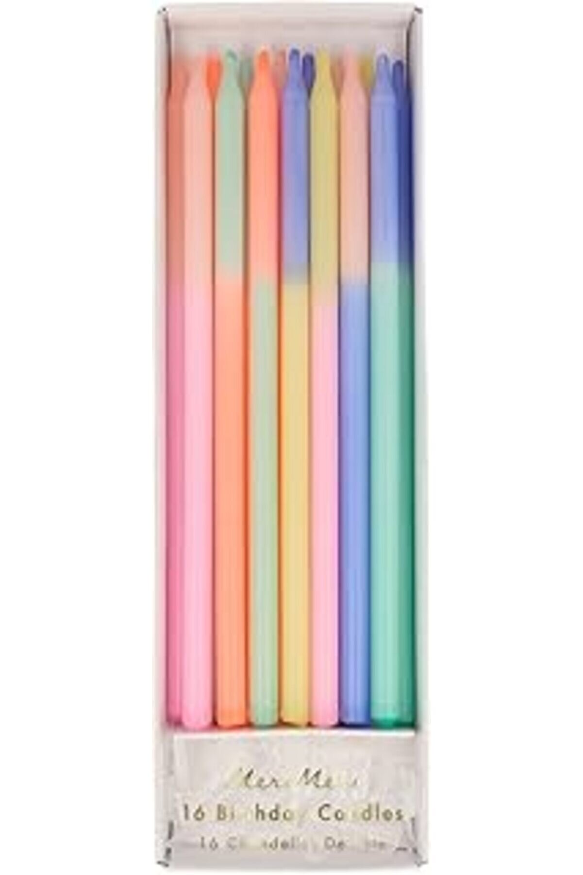 STOREMAX Meri Meri 215821 Rengarenk Mumlar, Çok Renkli