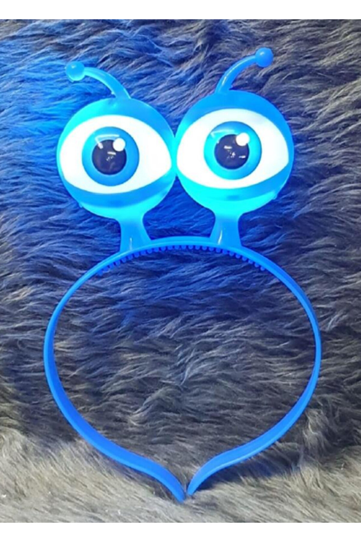 Ethab Ti̇caret Led Işıklı & Pi̇lli̇ Uzaylı G&ouml;z Parti̇ Tacı Mavi̇ Renk