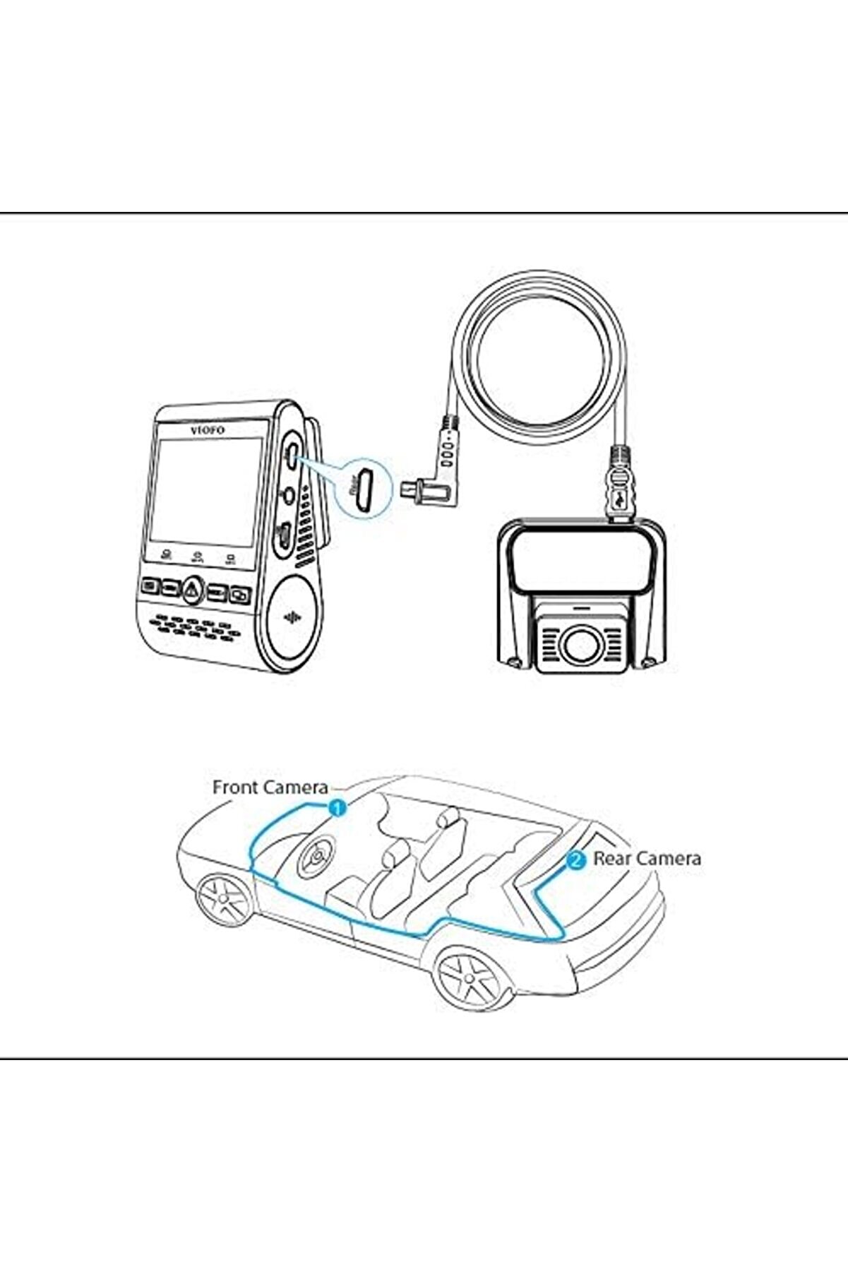 Modaburst A129 Araç Kamerası Arka Kamera Bağlantı Kablosu - 8 Metre Polysweep 1058548