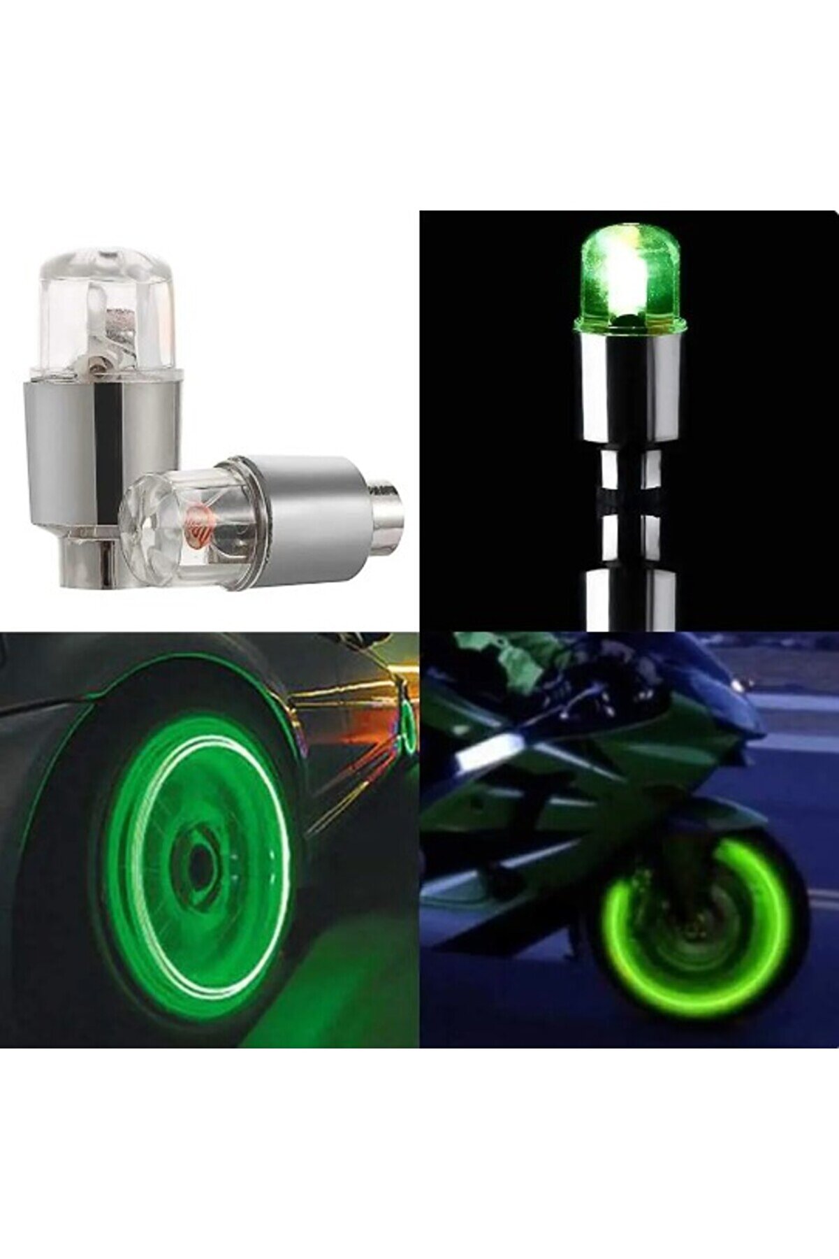 Ethab Ti̇caret Işıklı Bi̇si̇klet Araba Si̇bop Kapağı 2 Adet