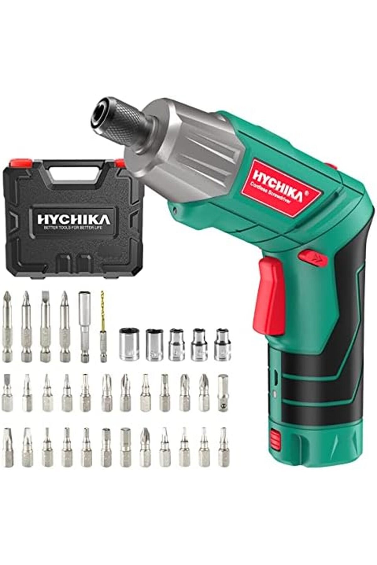 Lvnshop Tornavi̇da, 6N·m Maks. Tork 2000Mah 3,6V Li̇-Ion Pi̇l, 36 Aksesuar Parçalı, Led Işık Ve El, Cır