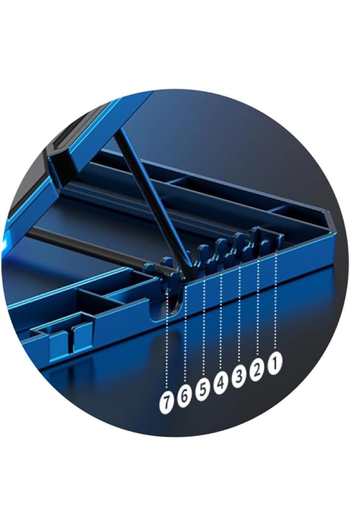 Mi̇la Seri̇si̇ M6 R-Type 13-17 İnch Uyumlu 2200 Rpm, Rgb Işıklı, 6 Fan, Telefon Stand, 2 Us