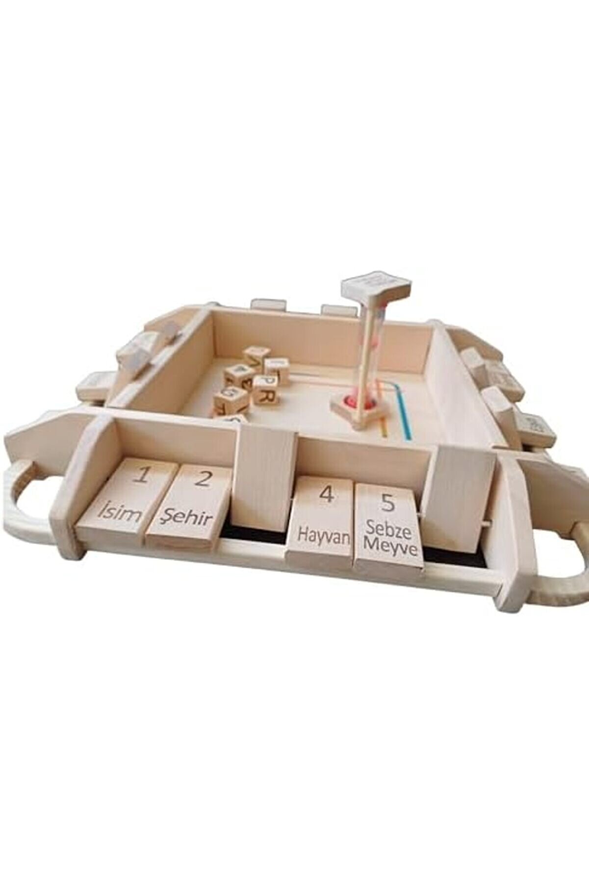 Flashtrend Eği̇ti̇ci̇ Keli̇me Oyun Seti̇, İsi̇m Şehi̇r Eşya Oyunu, Zar Ve Kum Saati̇ İle Türkçe Keli̇me Oyunu