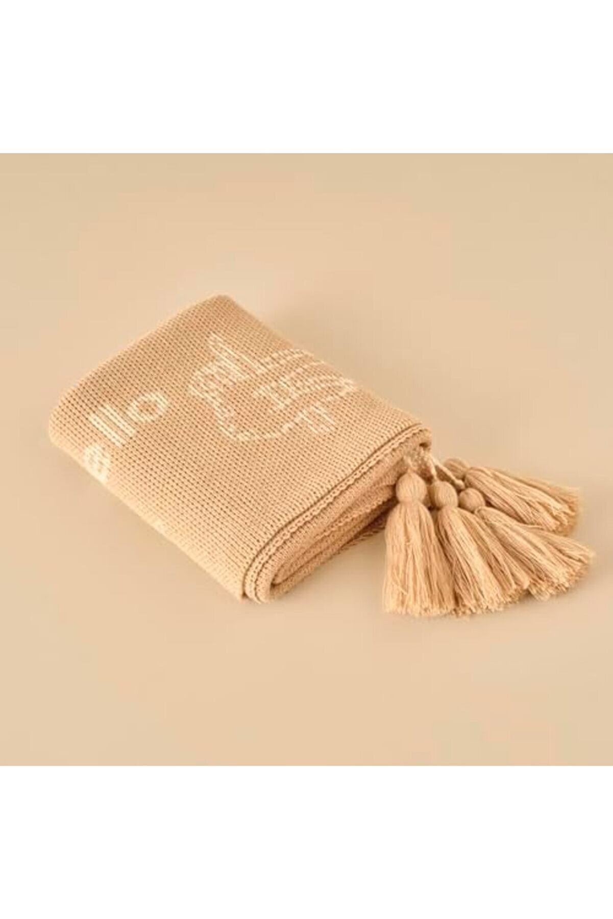 Snshop Maıson Sloth Hayvan Baskılı%100 Akri̇li̇k Battani̇ye, Bej, 100X120 Cm 467437