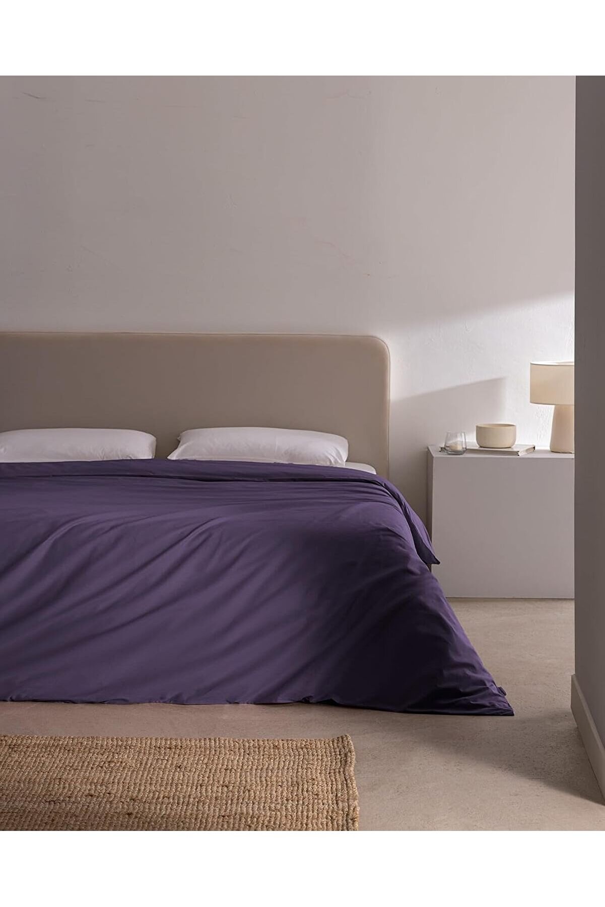 STOREMAX snShop Coco Manon Çift Kişilik%100 Pamuk Ranforce Düz Nevresim Mor 467437