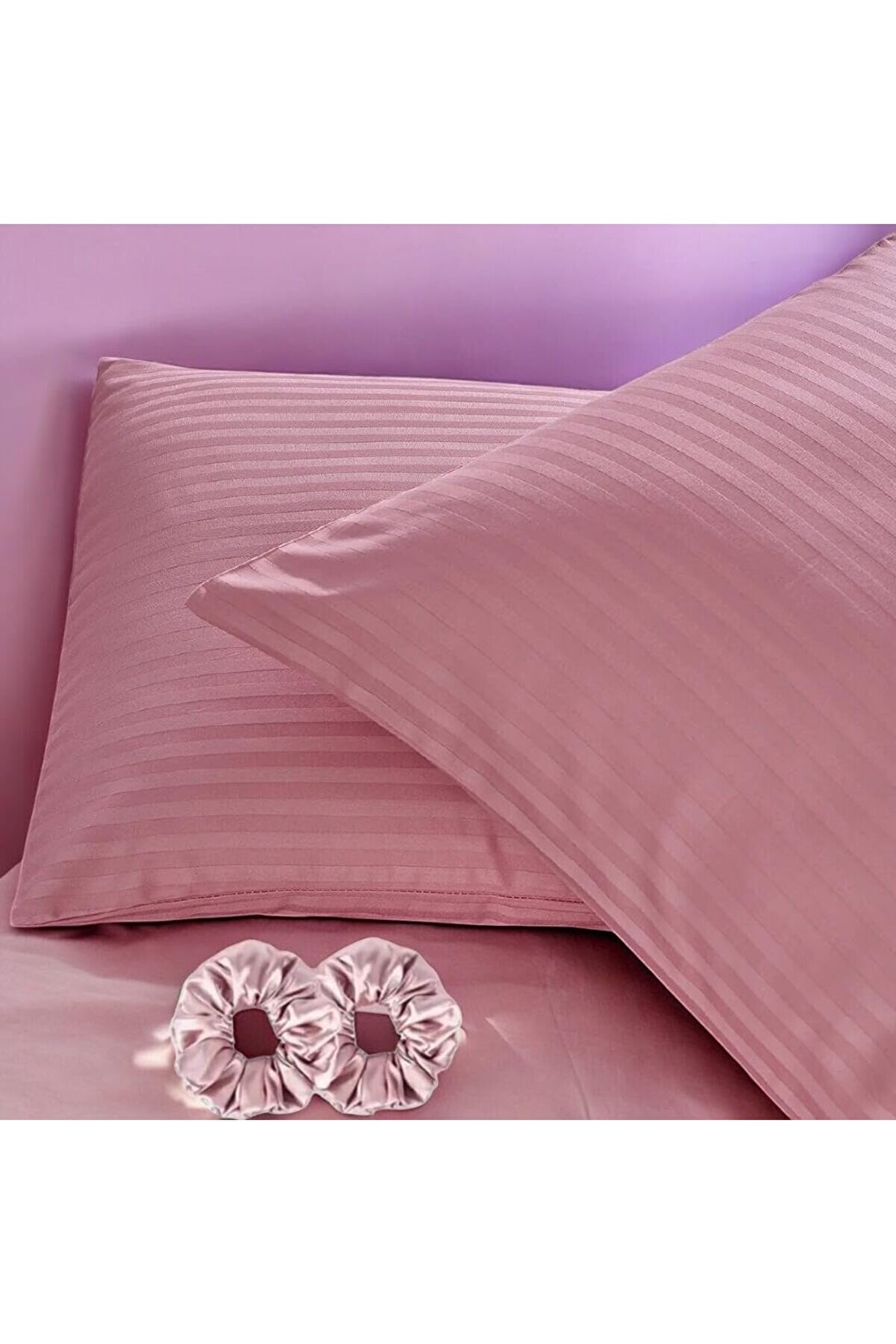 STOREMAX ynsShoping 2 Adet Pamuk Yastık Kılıfı - 2'li Toka Hediyeli - 50x70cm (Karışık Renk Ve Model) NewTrre