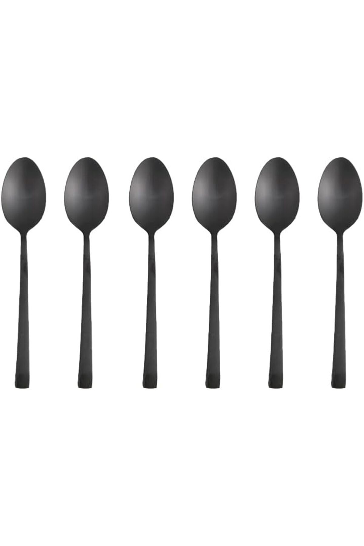 Quantum Mat Si̇yah Kahve Kaşığı 14 Cm 6 Adet