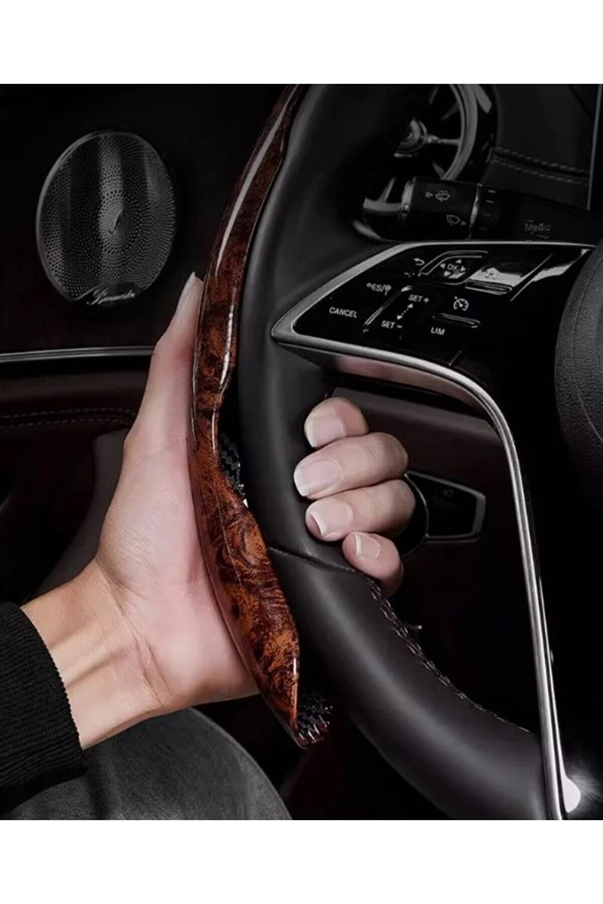 Ethab Ti̇caret Ahşap Tasarımlı Di̇reksi̇yon Si̇mi̇di̇ Koruma Kılıfı 2 Li̇