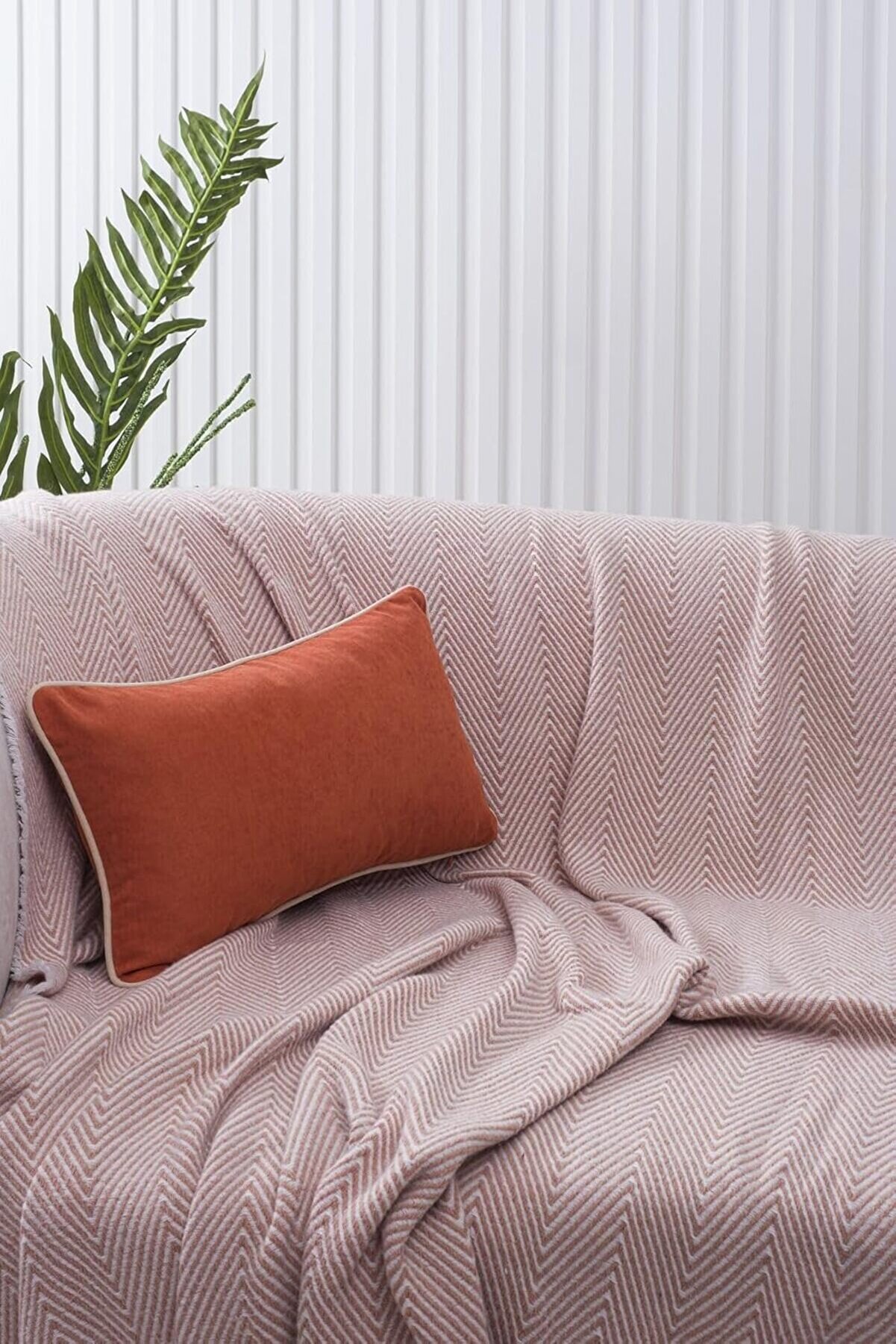 Trendymr Home Turuncu Panorama Krem Bi̇yeli̇ Kırlent Kılıfı 3 Farklı Bi̇ye Se&ccedil;eneği̇yle, 30 X 50