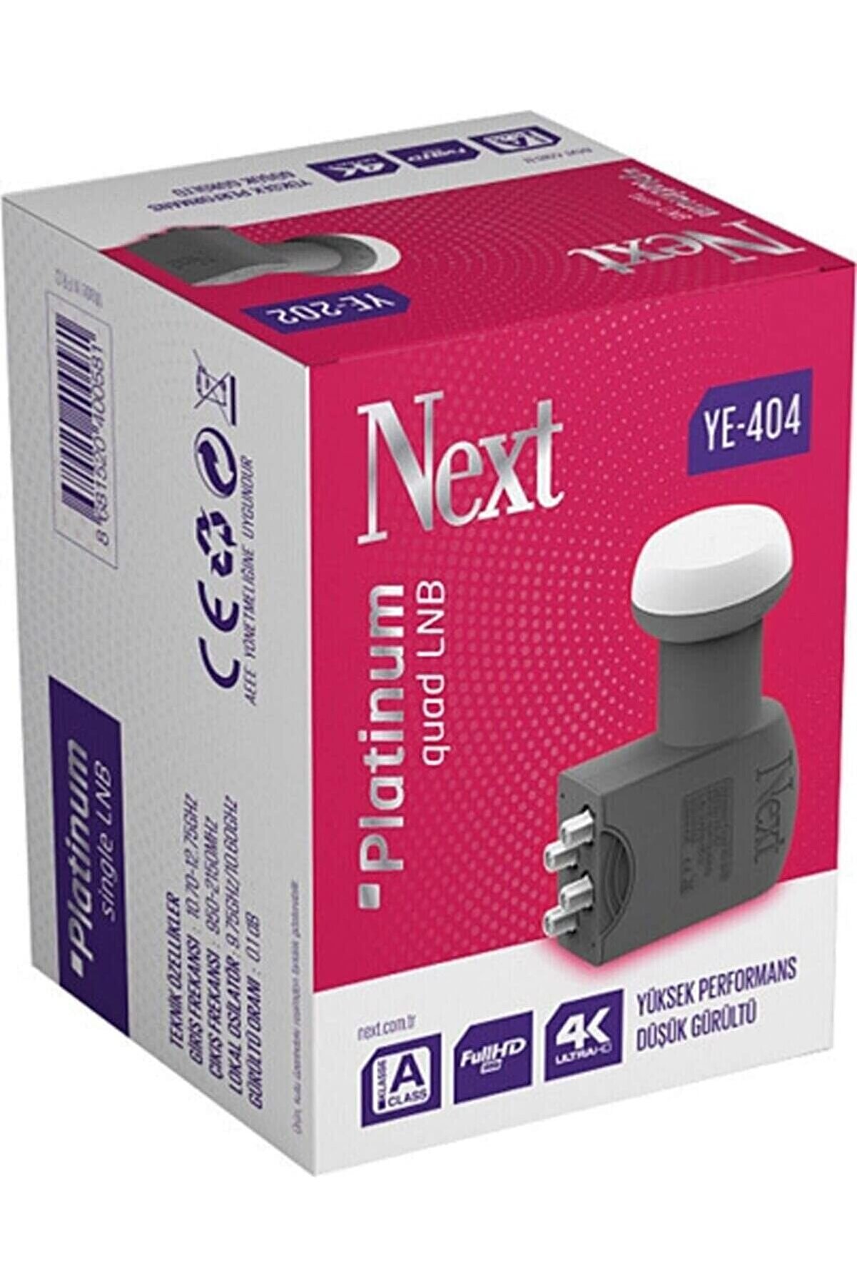 STOREMAX Next Nextstar Next Ye-404 Platinum Quad 4'lü LNB