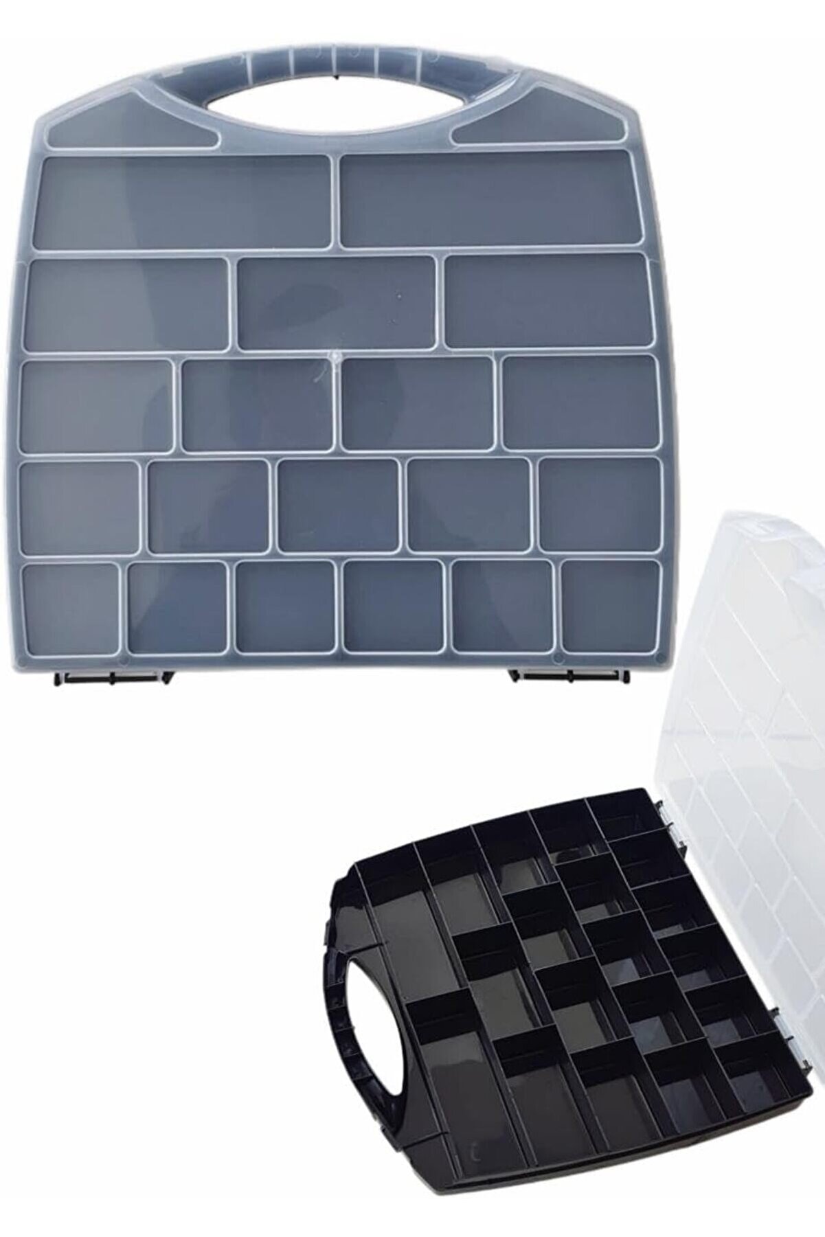 STOREMAX ynsShoping 20 Bölmeli Organizer, Küçük Parçalar Saklama Kutusu, Şeffaf Plastik Alet Düzenleyici Sakl