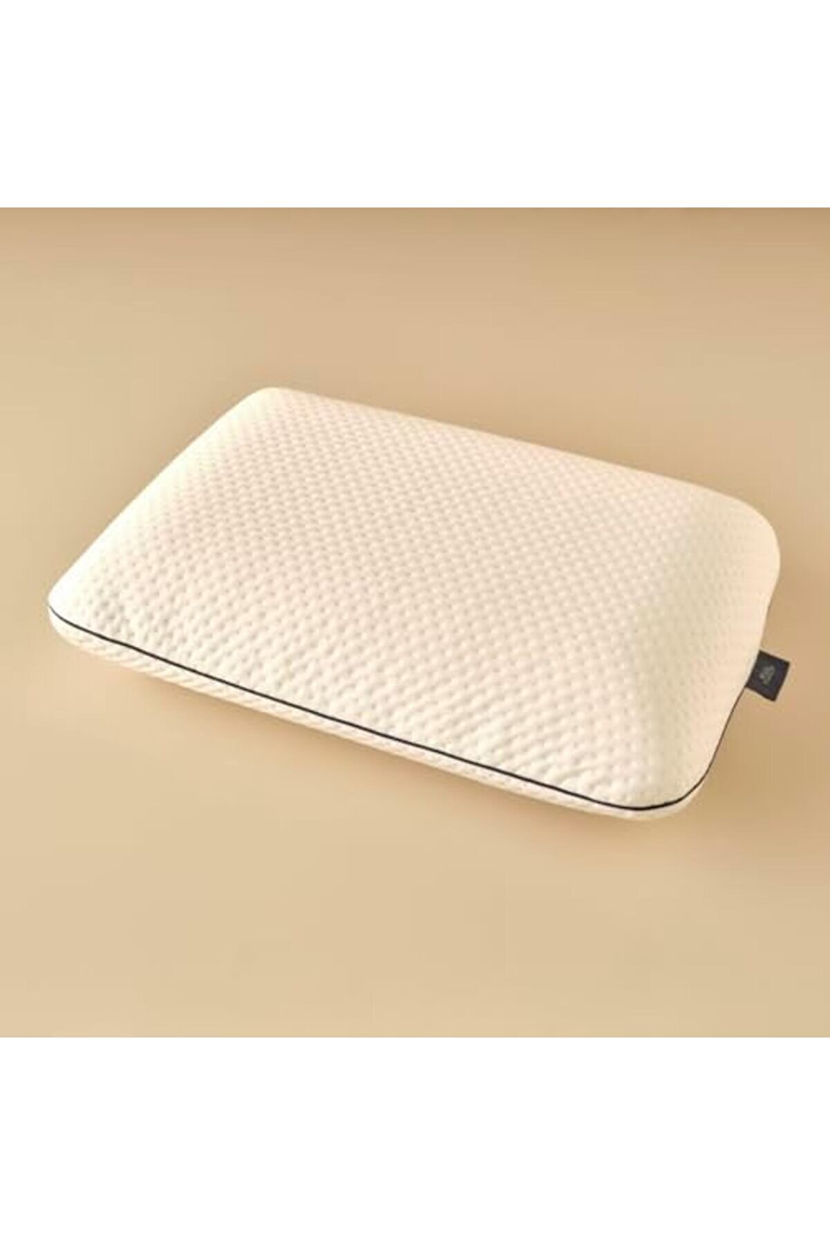 Ynsshopi̇ng Düz Dış Kumaş%65%35 Vi̇skon/İç Dolgu%100 Vi̇skoelasti̇k Sünger Yastık, Beyaz, 60X40X13 Cm