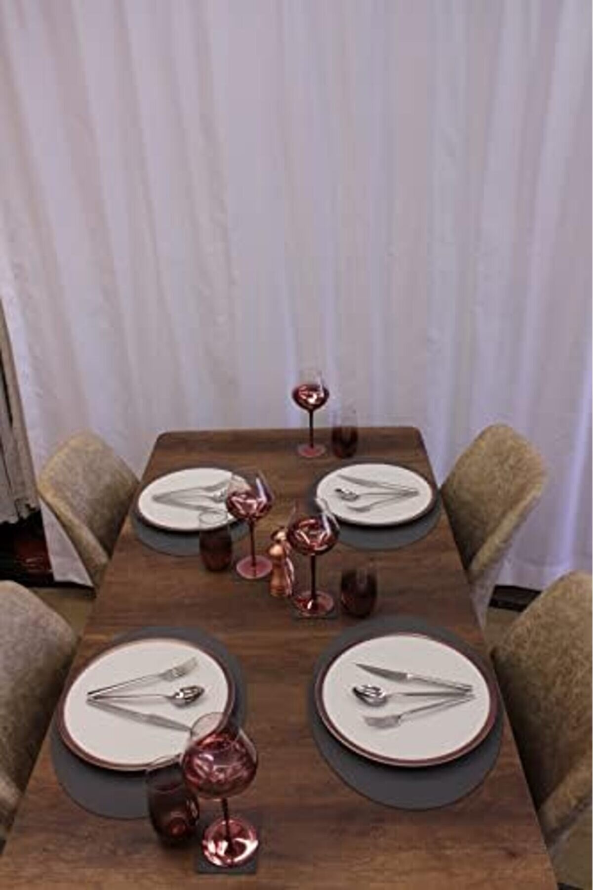 Oval Nopeli̇ Deri̇ Servi̇s 2 Adet 35X45 Cm