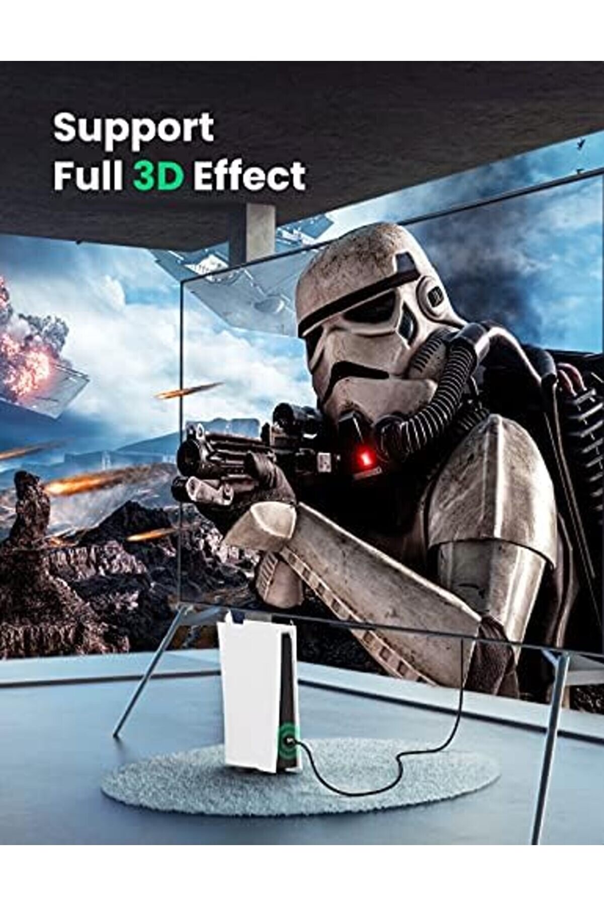 Modaflux 4K Hdmı Kablosu Arc 3D Ethernet İçi̇n Ps5, Xbox Seri̇es S, Moni̇tör Vb. (3M) Polynova 395519