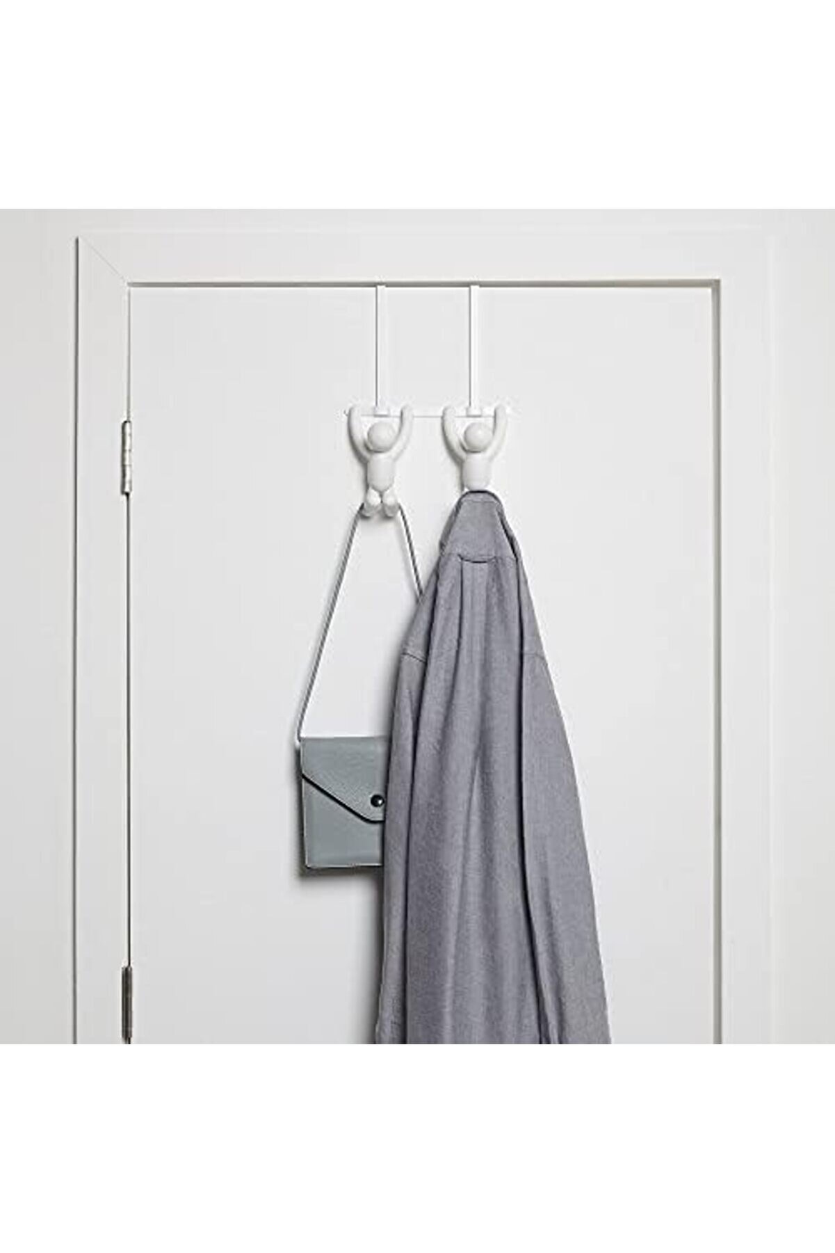 Lvnshop 1004260-660 Çi̇ft Kancalı Buddy Kapı, Plasti̇k, Beyaz, 21,6 X 30,5 X 10,8 Cm 224120