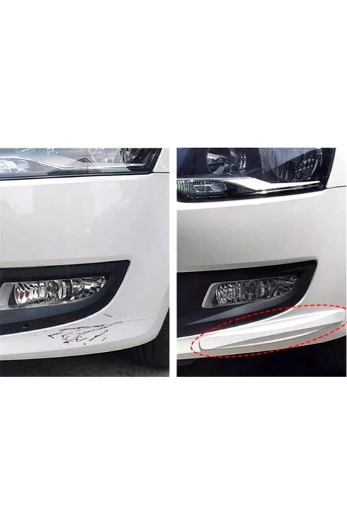 Ethab Ti̇caret Araba Tampon Koruyucu Karbon Desenli̇ Beyaz