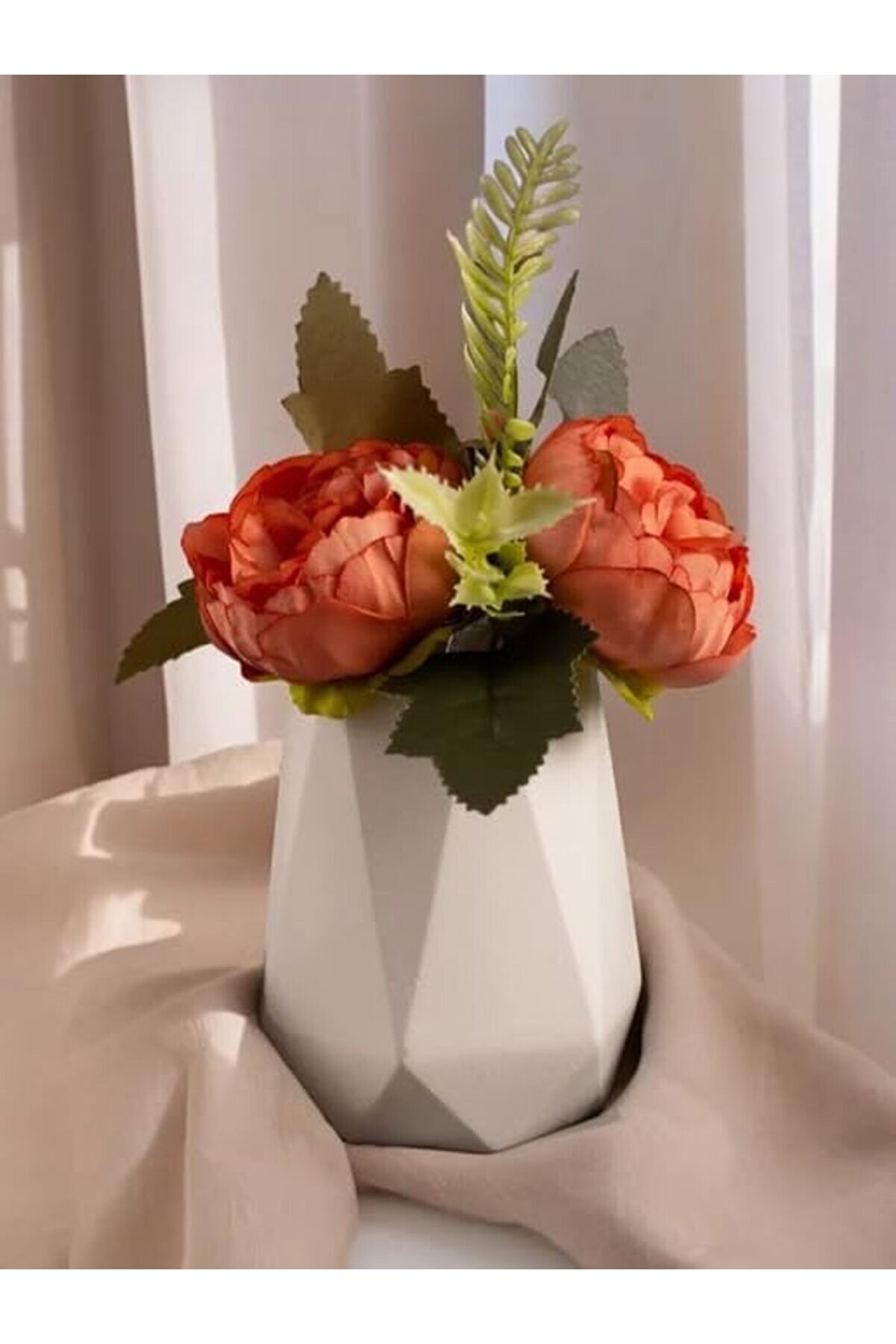 Lvnmblya Modern Beyaz Serami̇k Vazo - Çok Amaçlı Dekorati̇f Aksesuar, Ev Ve Ofi̇s Içi̇n Shop Deesi̇ng