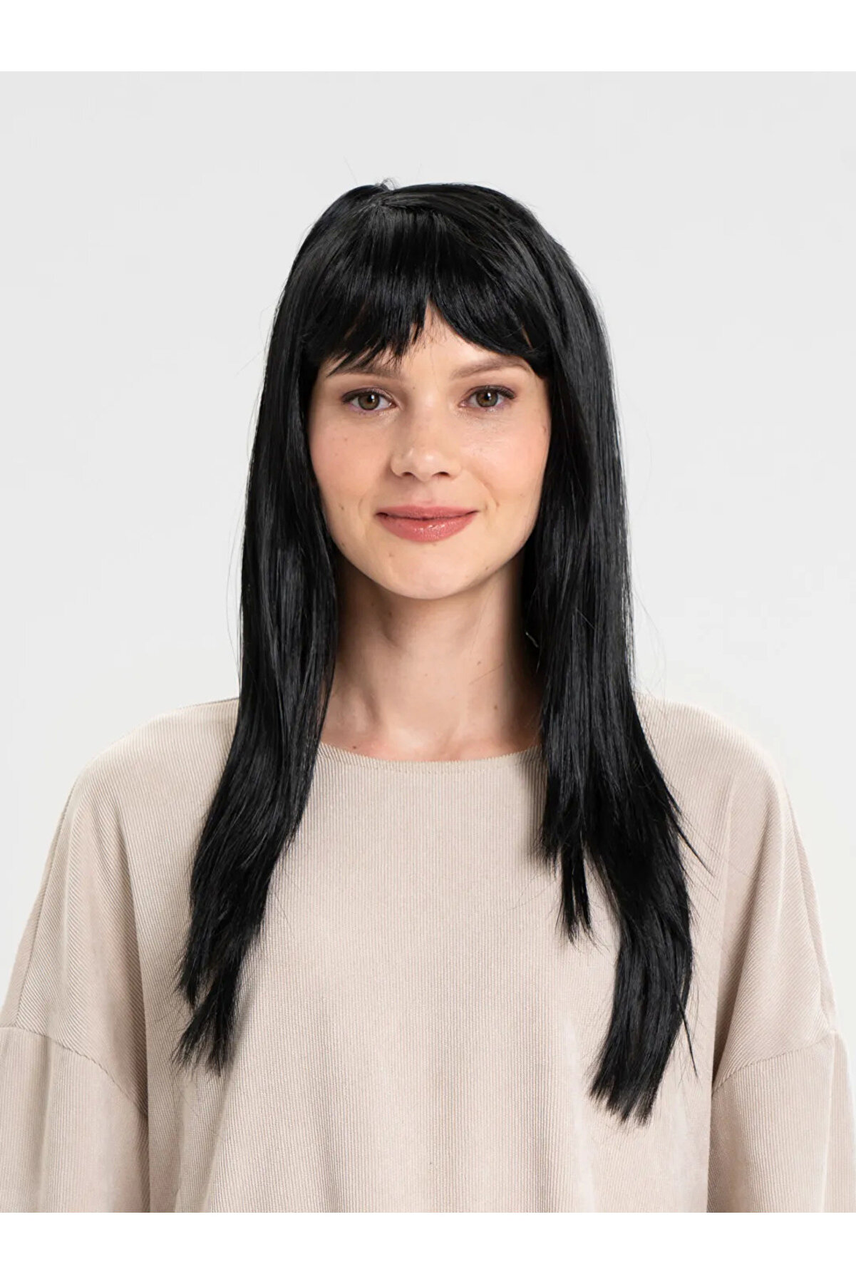 Tgzm Si̇yah Renk Uzun Parti̇ Peruğu