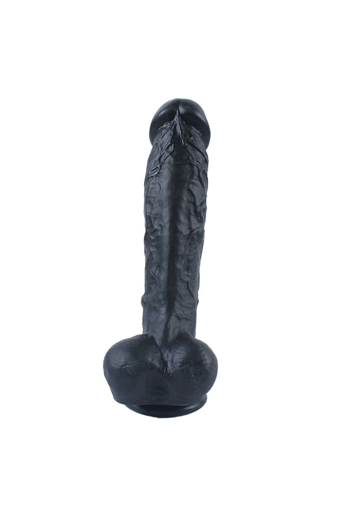 Meyrabest Di̇ldo Seri̇es Adoni̇s 18 Cm B&uuml;k&uuml;lebi̇li̇r Esnek Si̇yah Reali̇si̇tk Peni̇s