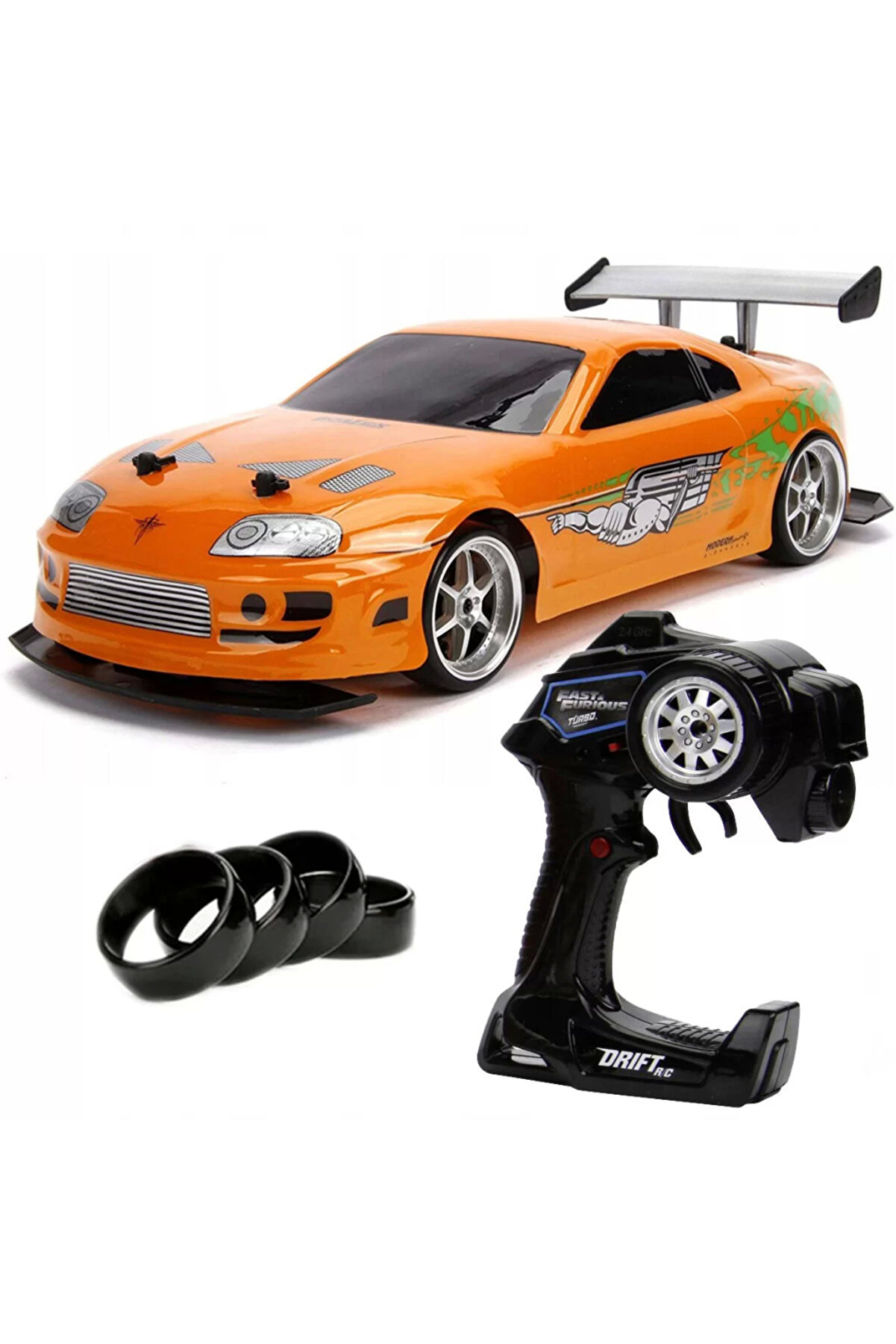 Toptan Bulurum 110 Fast & Furious 1995 Kumandalı Brian's Toyota Supra Drift Turbo Araba