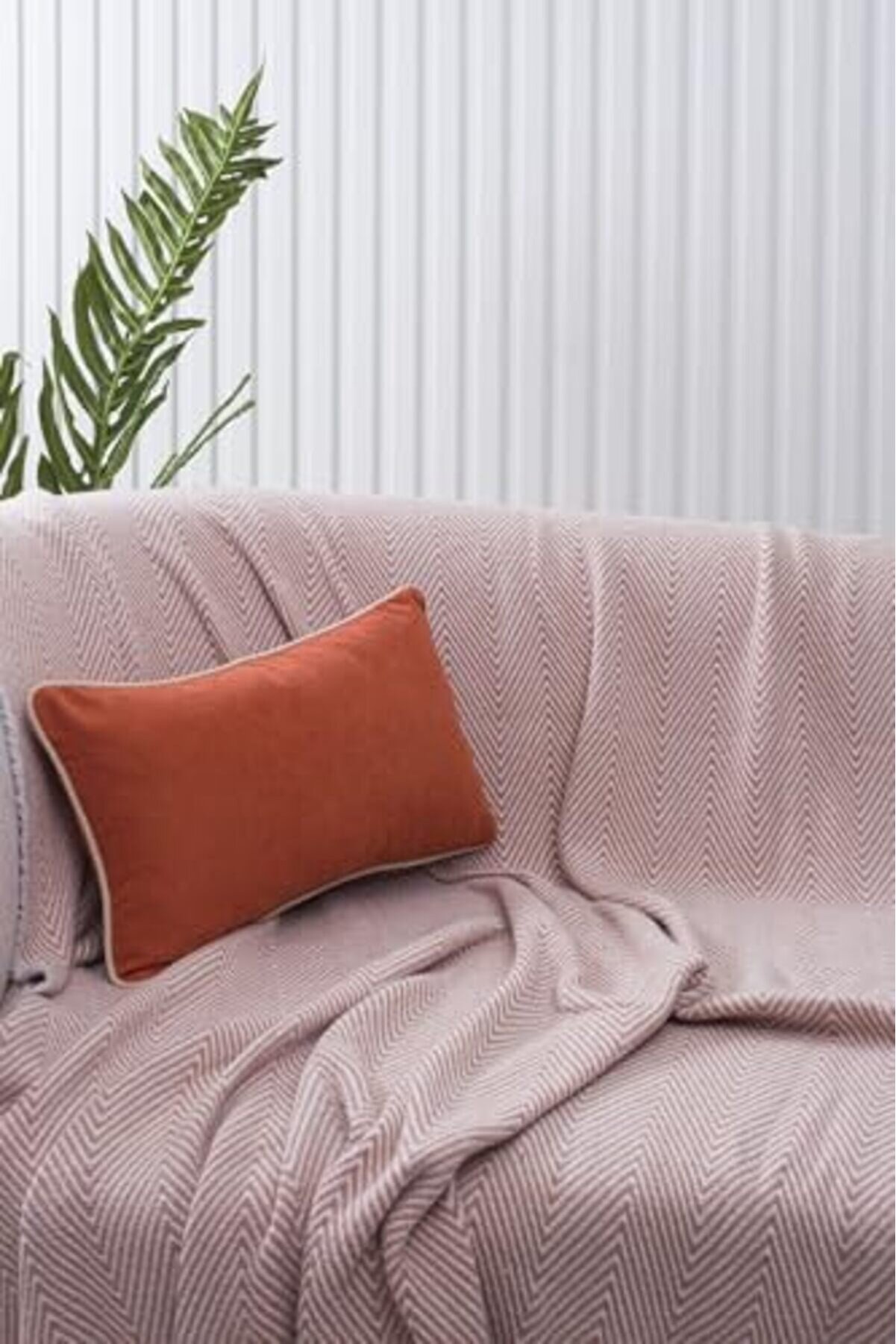 Trendymr Home Turuncu Panorama Krem Bi̇yeli̇ Kırlent Kılıfı 3 Farklı Bi̇ye Se&ccedil;eneği̇yle, 30 X 50