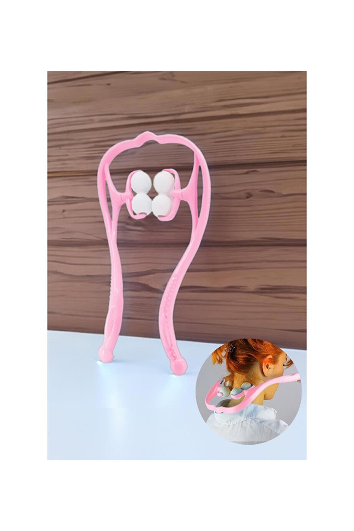 Boyun Bacak Ayak Bel Masaj Ai̇ Çok Fonksi̇yonlu Manuel 4 Tekerlekli̇ Pembe