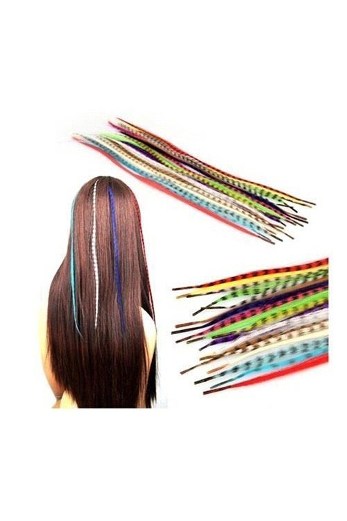 Hai̇r Feather Saç Tüyü Asorti̇