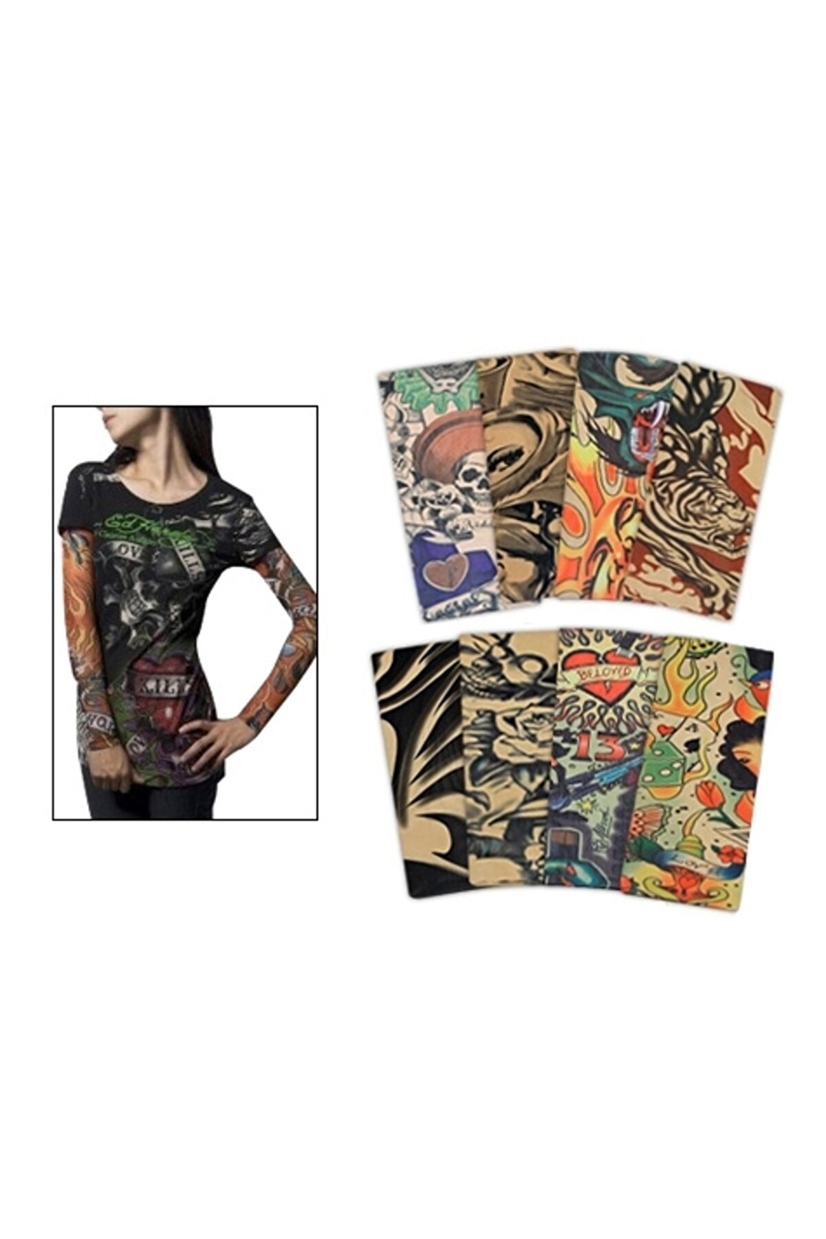 Toptan Bulurum Tattoo Sleeves Giyilebilir D&ouml;vmeler