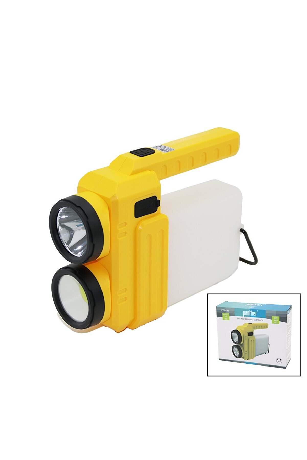 Go İthalat 3İn 13W+Cob Led+360&deg;Smdel Feneri̇ Usb Şarj Powerbank 1500Lm Işık Ayarı G&uuml;n Işık