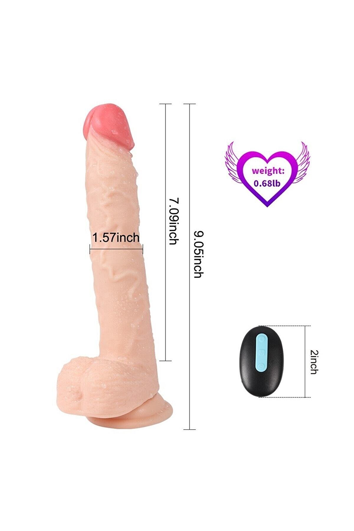 Meyrabest Sex Shop Uzaktan Kumandalı 10 Modlu Ti̇treşi̇mli̇ Şarjlı 23 Cm Strap On Peni̇s