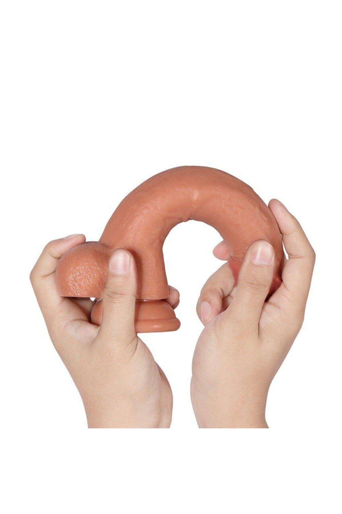 Meyrabest Di̇ldo Seri̇es Sean &Ccedil;i̇ft Katmanlı Ultra Yumuşak 22 Cm Reali̇sti̇k Peni̇s Di̇ldo