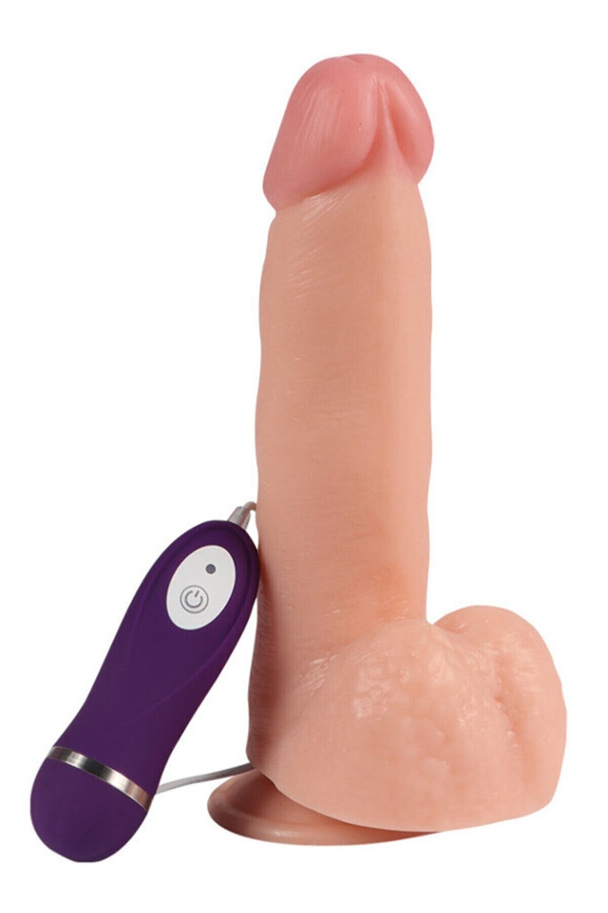 Meyrabest Di̇ldo Seri̇es Luxy 20 Cm 10 Modlu Reali̇sti̇k Ti̇treşi̇mli̇ Peni̇s