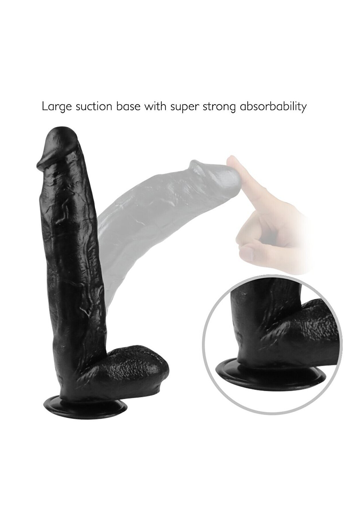 Meyrabest Kalın Damarlı 30 Cm S&uuml;per Reali̇sti̇k Belden Bağlamalı Kemerli̇ Peni̇s