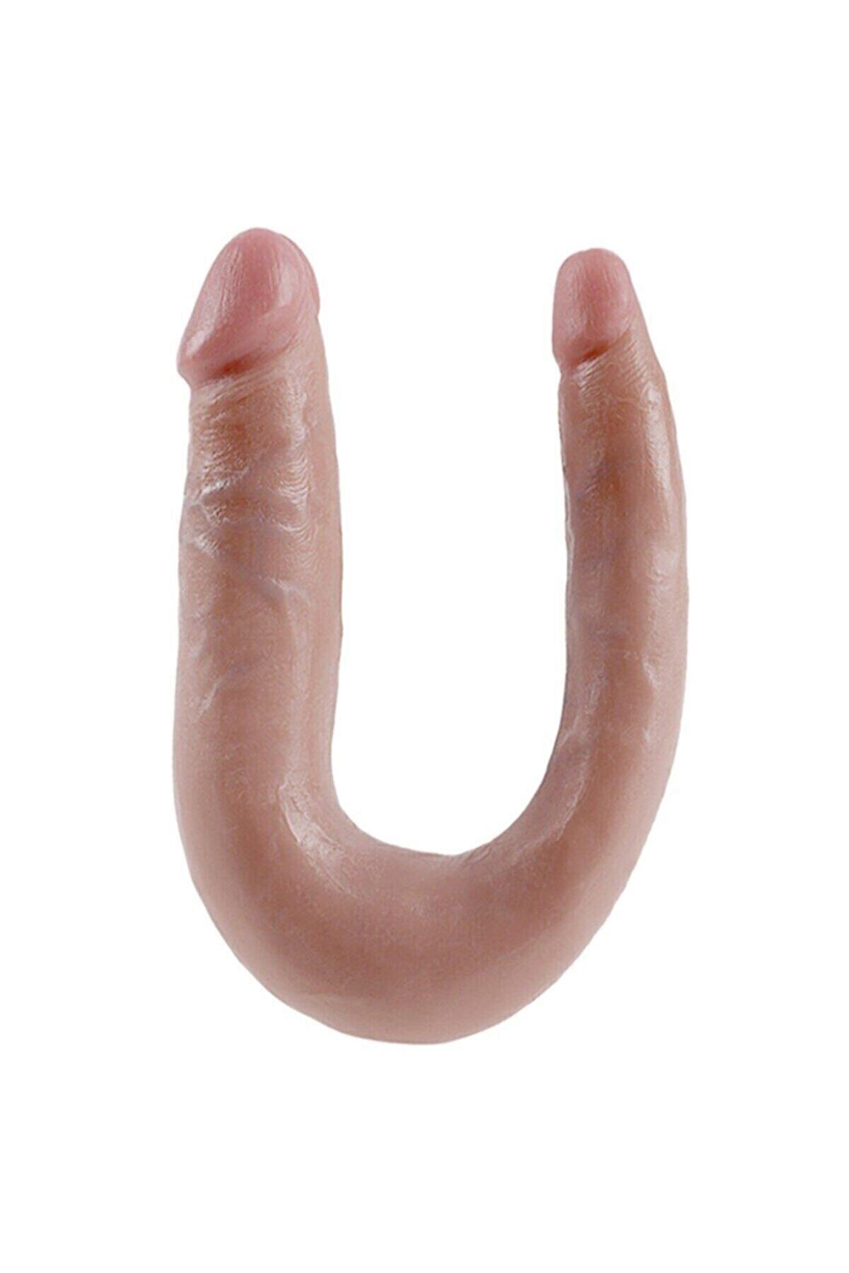 Meyrabest &Ccedil;i̇ft Başlı U Shape Small Trouble Reali̇sti̇k Peni̇s