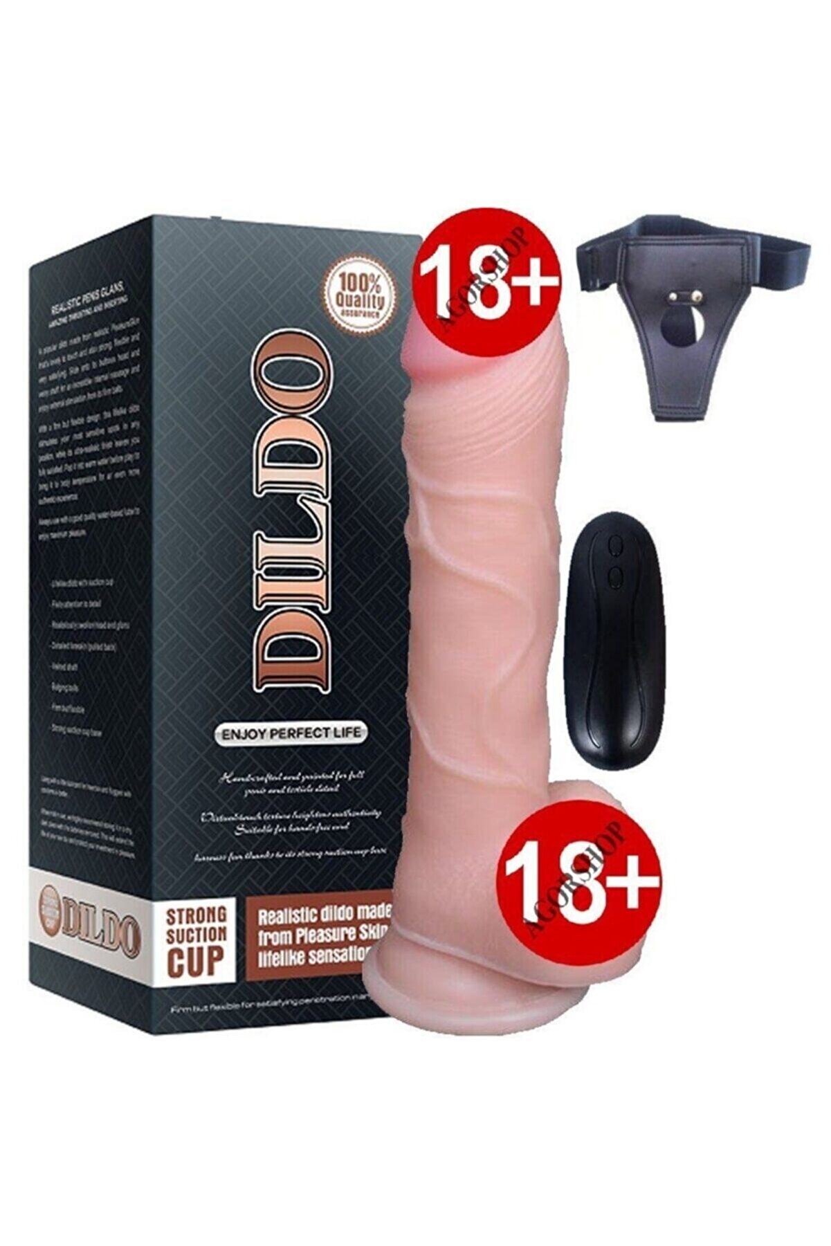 Meyrabest Di̇ldo Seri̇es Beat Reali̇sti̇k Ti̇treşi̇mli̇ Kemerli̇ Peni̇s 19 Cm