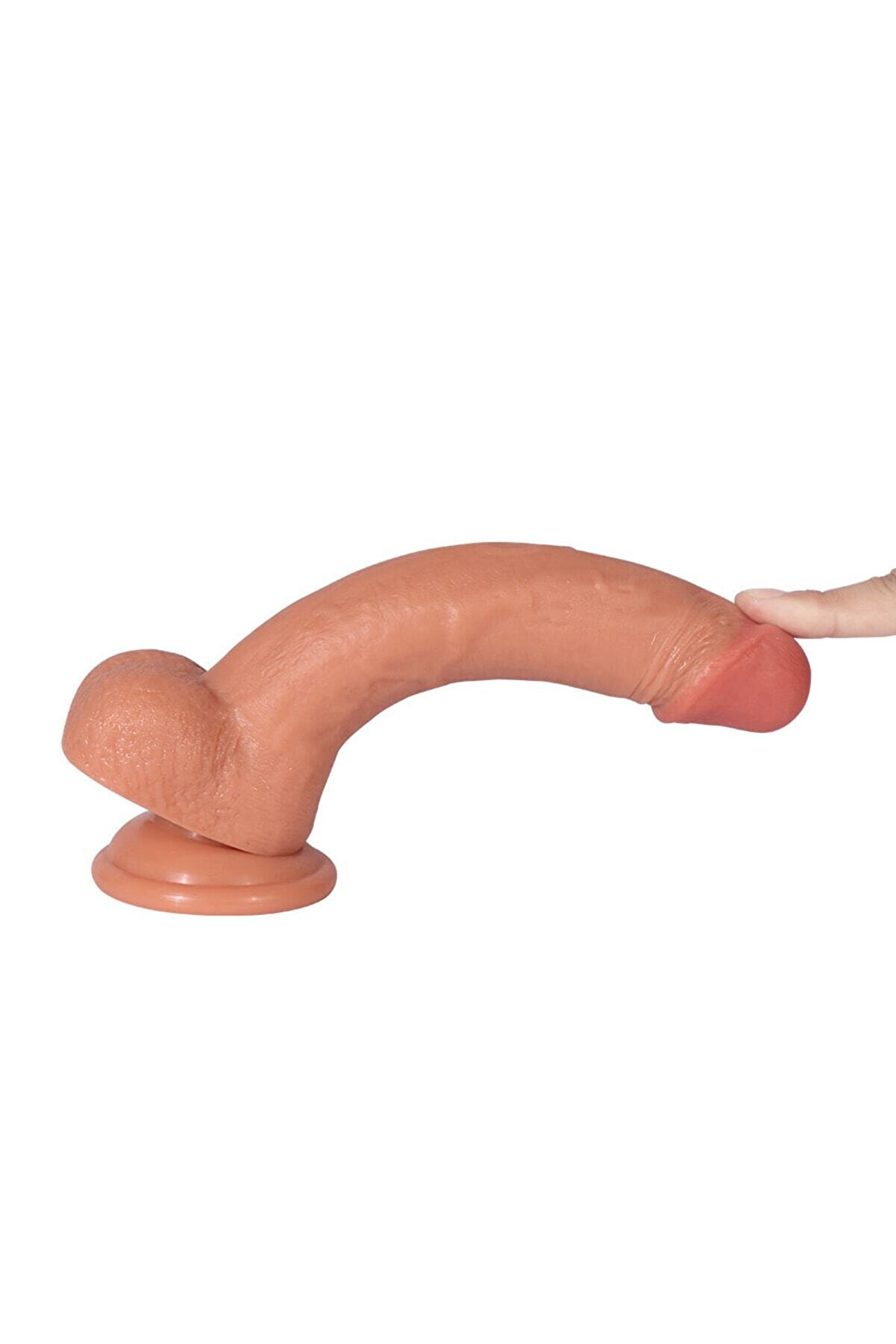 Meyrabest Sean Dual Layer &Ccedil;i̇ft Katmanlı 22 Cm Sli̇kon Reali̇sti̇k Peni̇s Di̇ldo