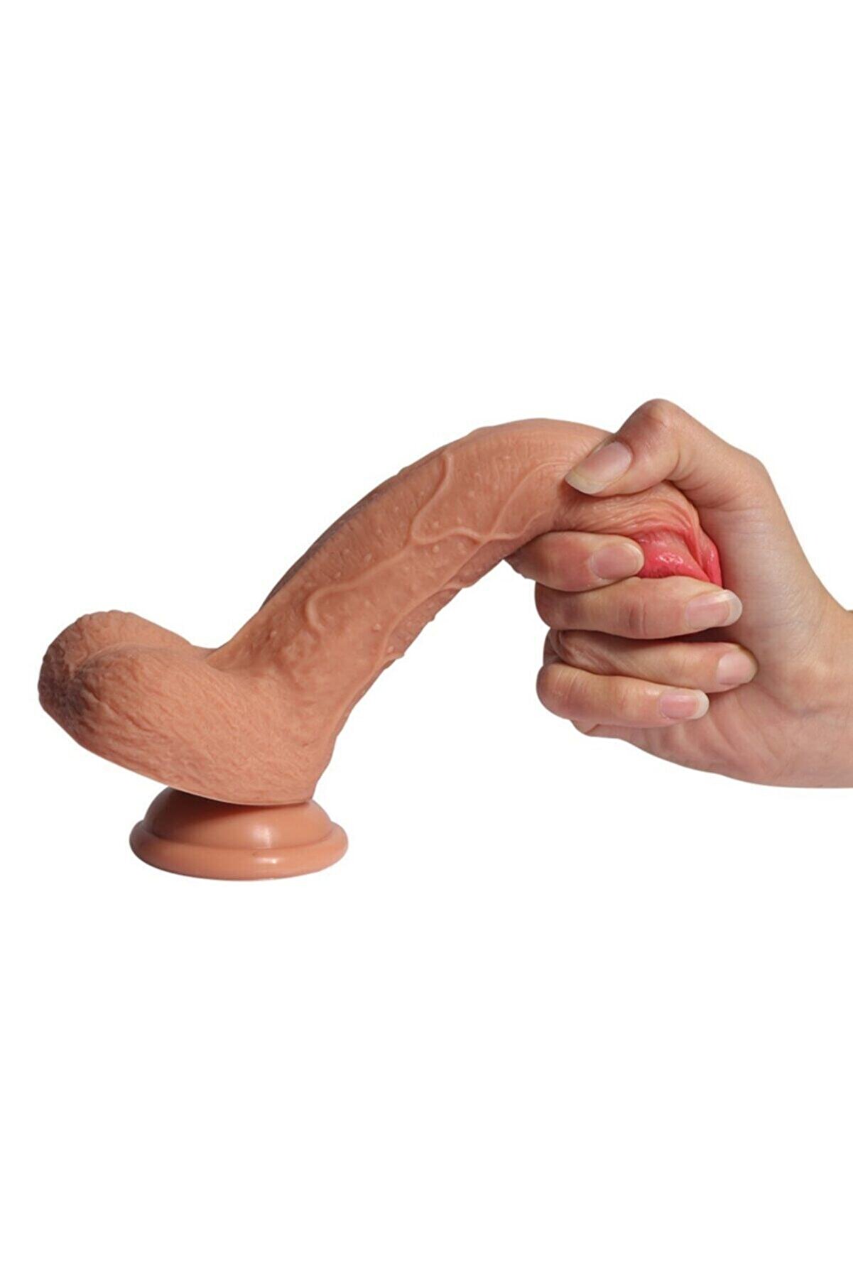 Meyrabest Di̇ldo Seri̇es Small Dean 18 Cm Natural Et Doku Reali̇sti̇k Peni̇s