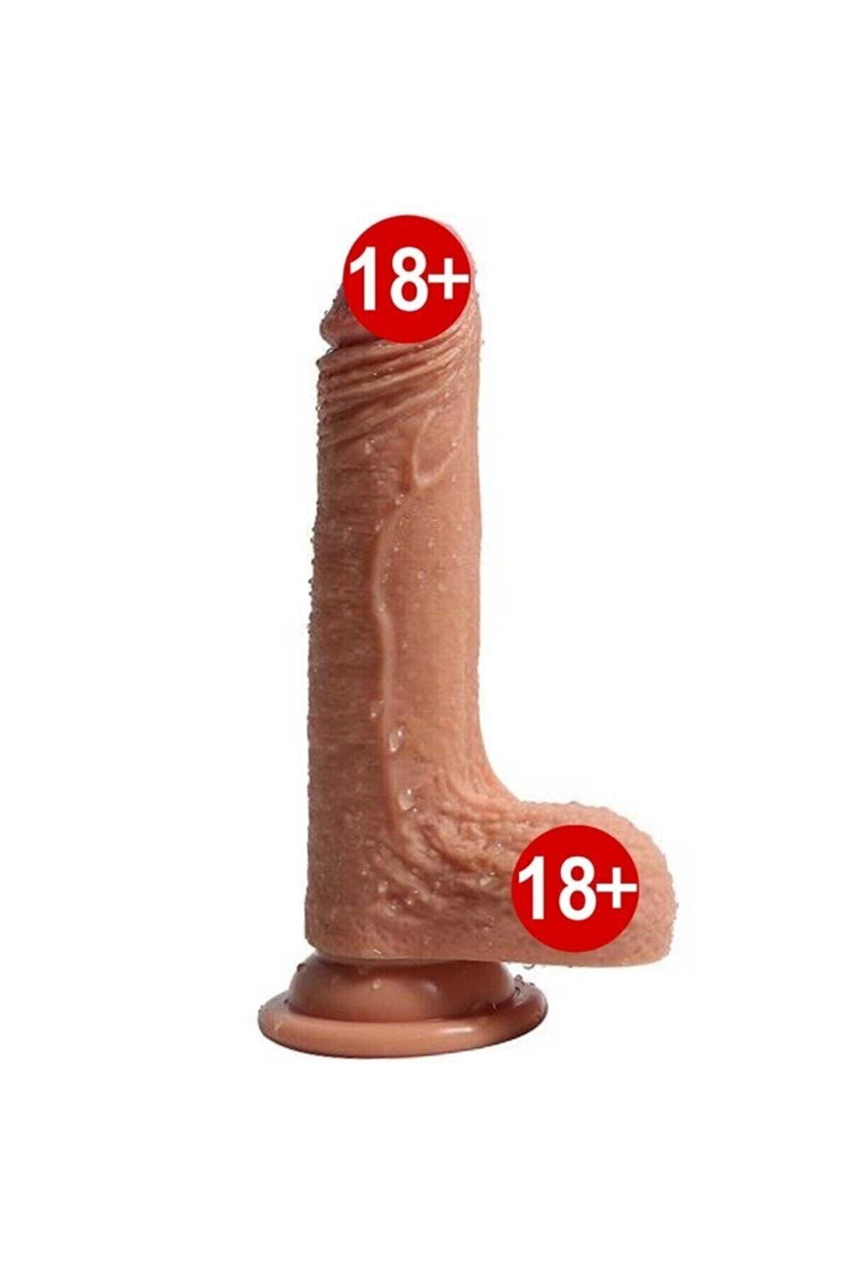 Meyrabest 18 Cm &Ccedil;i̇ft Katmanlı Ekstra Yumuşak Et Dokulu Reali̇sti̇k Peni̇s