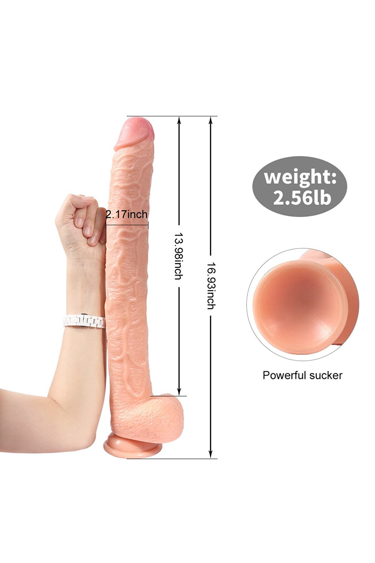 Meyrabest Huoher 43 Cm Reali̇sti̇k Peni̇s Di̇ldo