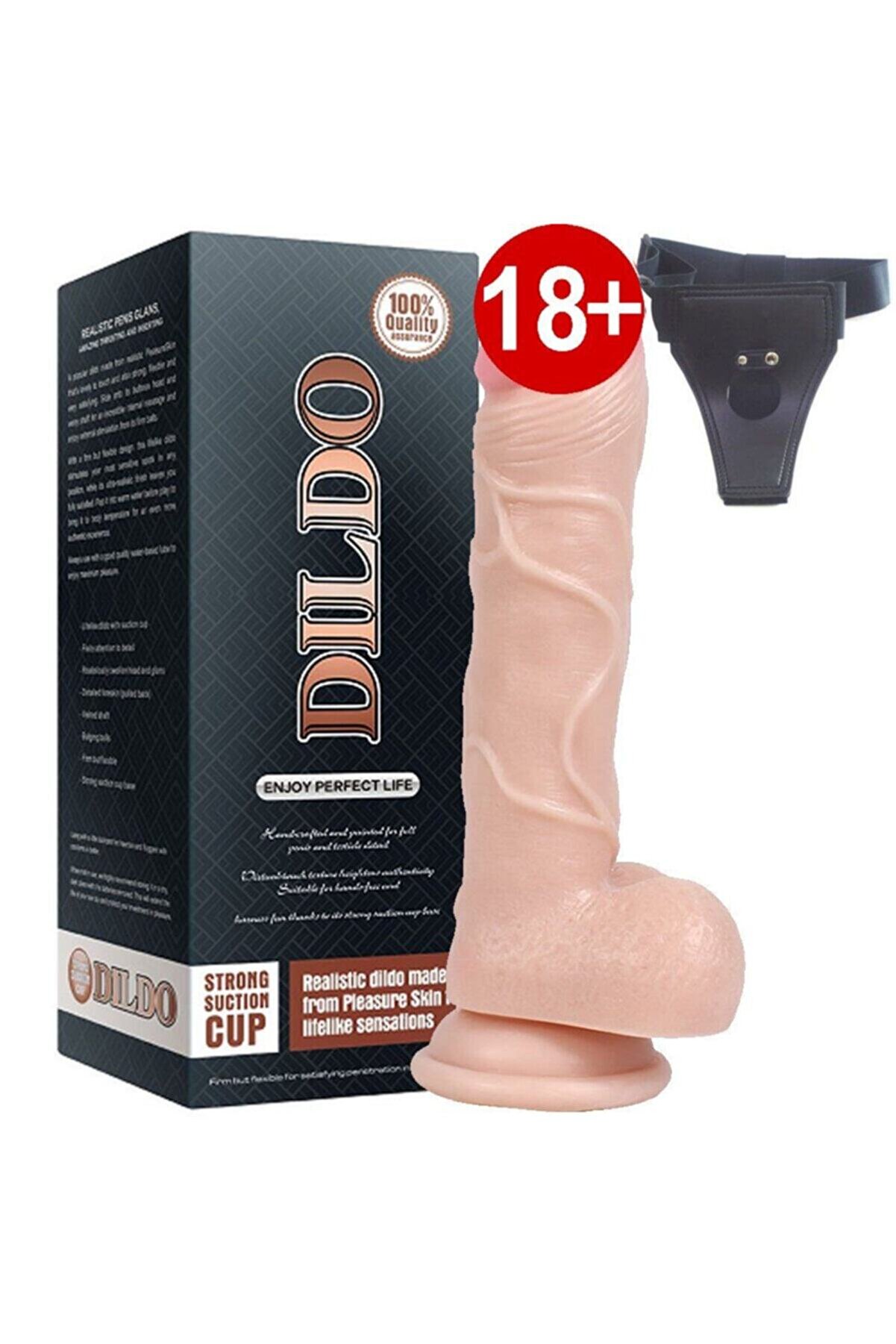 Meyrabest Di̇ldo Seri̇es Beat 19 Cm Esnek Belden Bağlamalı Peni̇s