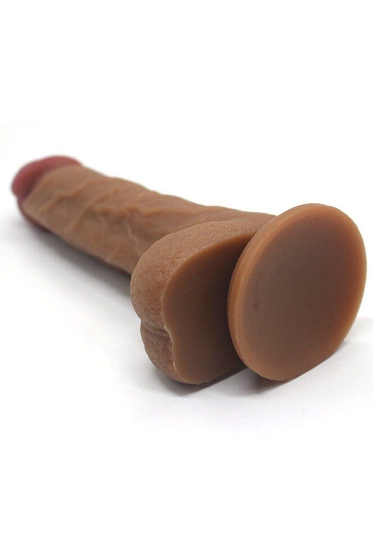Meyrabest Di̇ldo Seri̇es &Ccedil;i̇ft Katmalı Ger&ccedil;ek Ten Dokusu Reali̇sti̇k Kemerli̇ Peni̇s 20 Cm