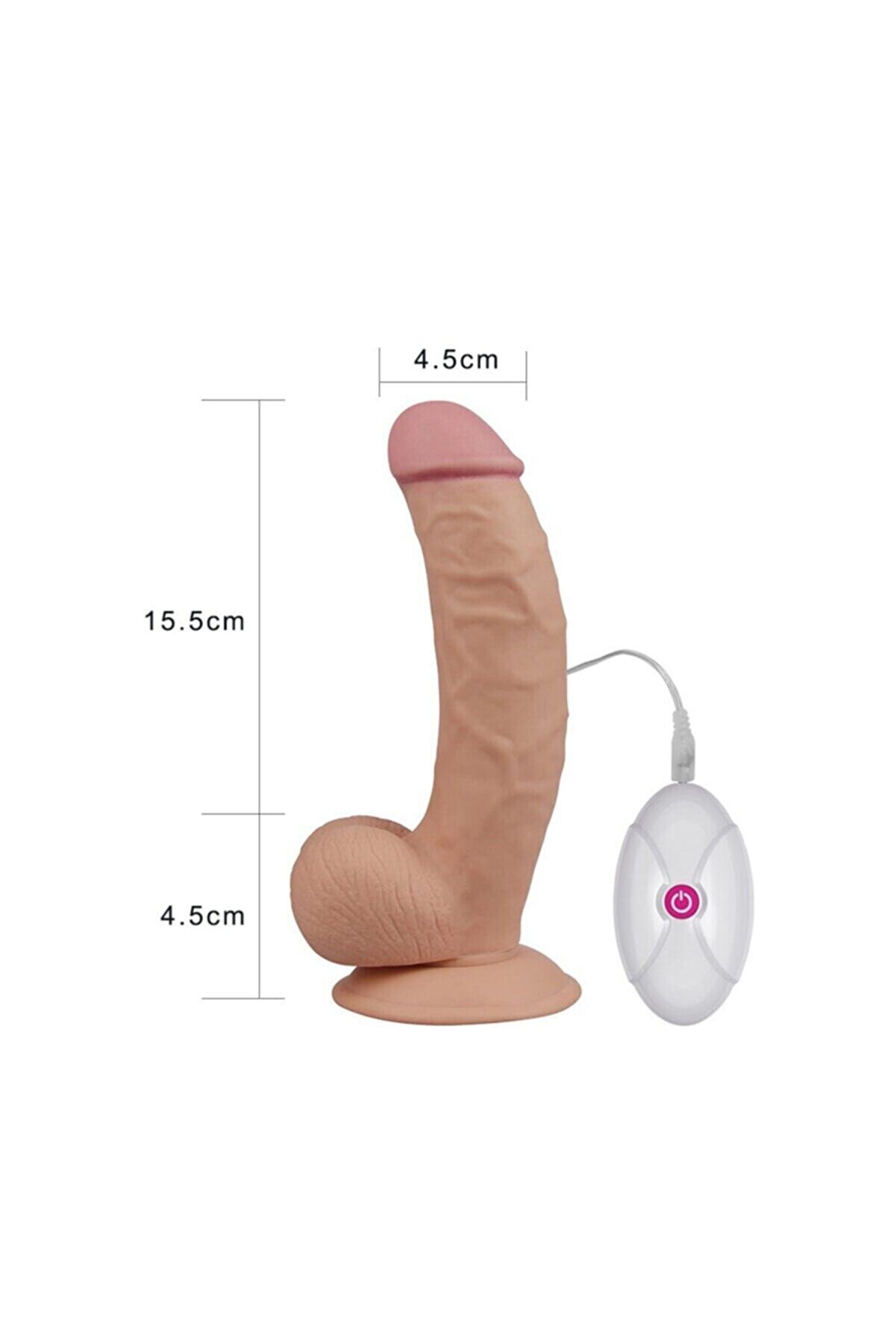 Erox Lovetoy Ultra Soft Vi̇brati̇ng 10 Modlu Reali̇sti̇k Vi̇brat&ouml;r