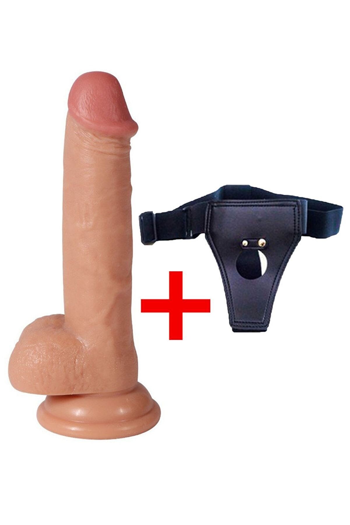 Meyrabest Ideal U&ccedil; Kısım Ve G&ouml;vdesi̇ Ile Ger&ccedil;ek&ccedil;i̇ Haz Deneyi̇mi̇ Sunan 17 Cm Kemerli̇ Yapay Di̇ldo