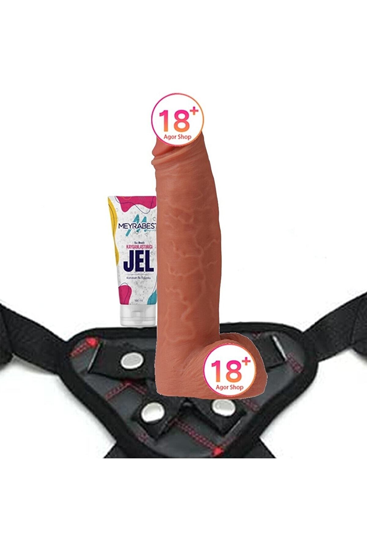 Meyrabest Leo &Ouml;zel Yumuşak Doku Strapon Kemerli̇ Peni̇s 23