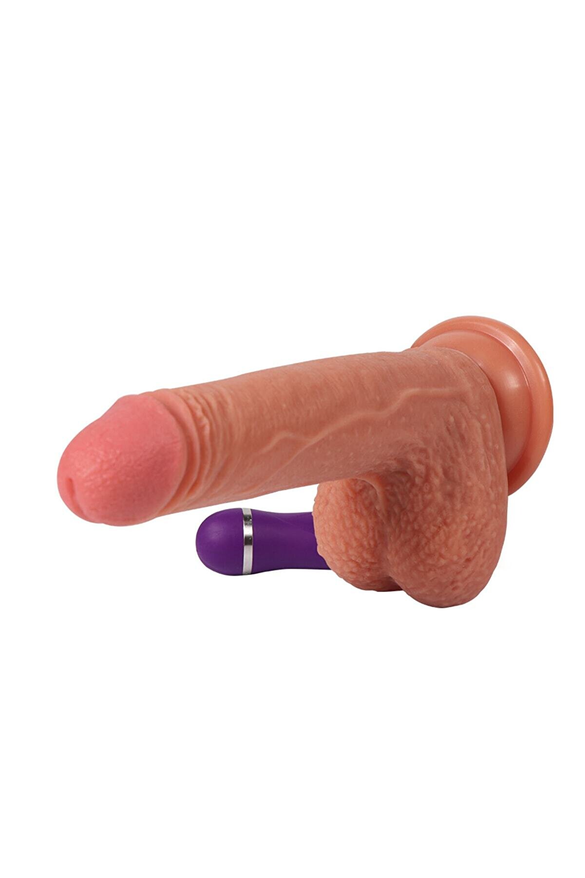 Meyrabest Di̇ldo Seri̇si̇ Crowleys 18 Cm Ekstra Yumuşak &Ccedil;i̇ft Katmanlı Reali̇sti̇k Vi̇brat&ouml;r